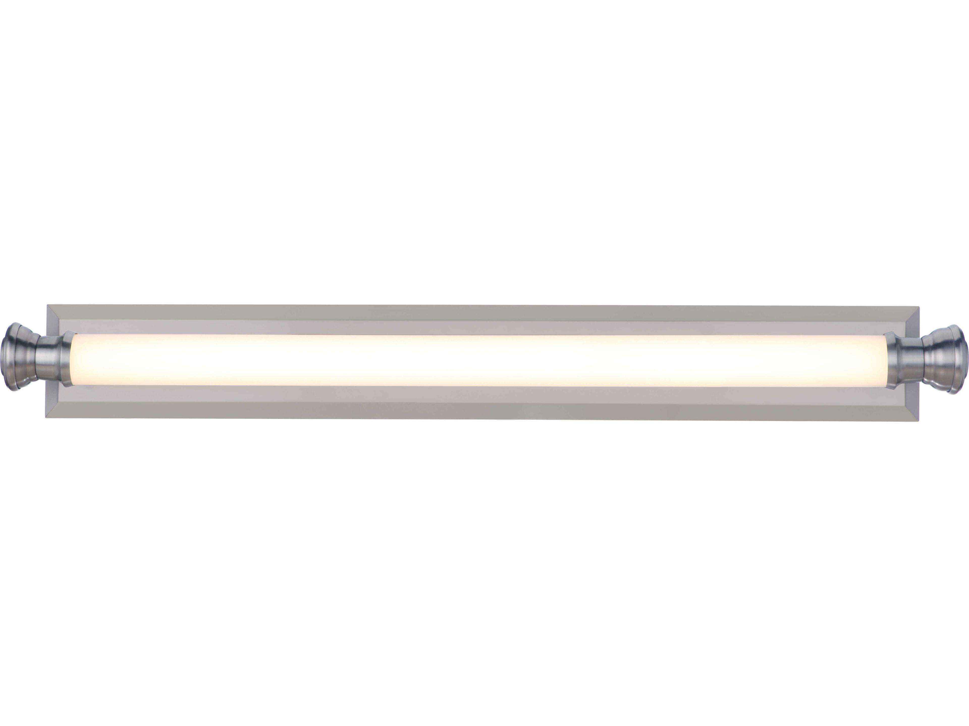 Craftmade Langston 1-Light Brushed Polished Nickel Glass LED Vanity Light