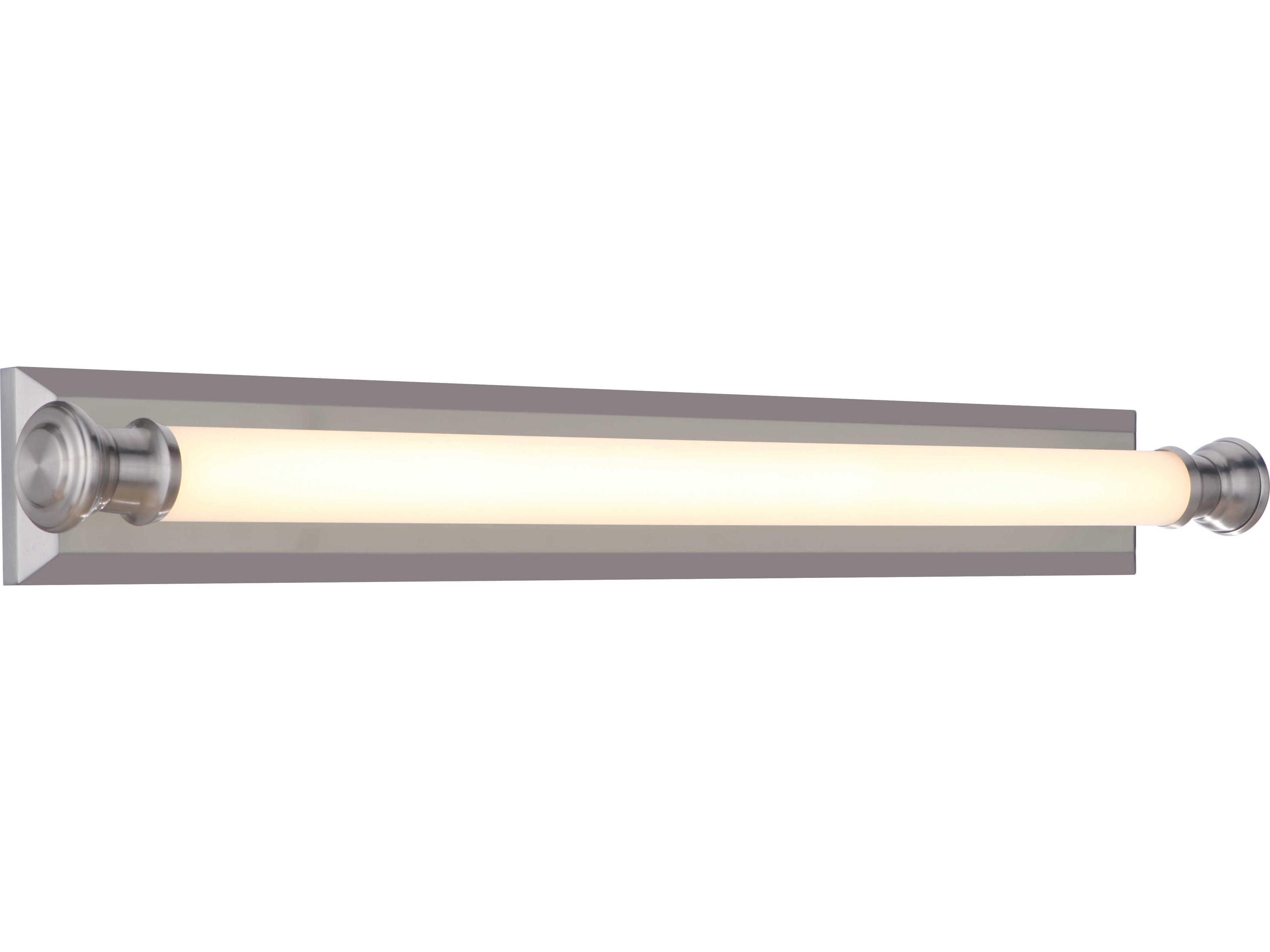 Craftmade Langston 1-Light Brushed Polished Nickel Glass LED Vanity Light