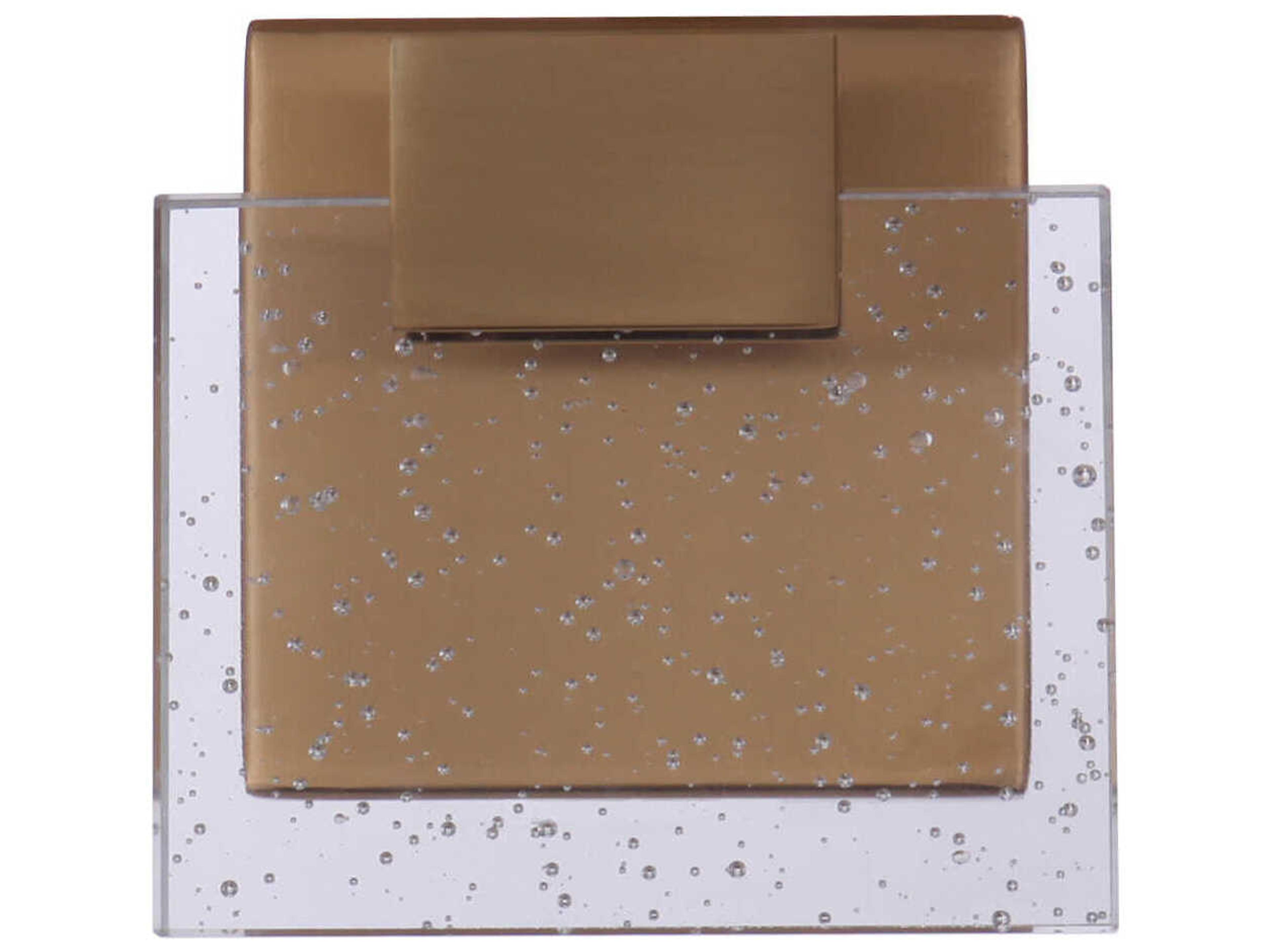 Craftmade Alamere 1-Light Satin Brass Glass LED Wall Sconce