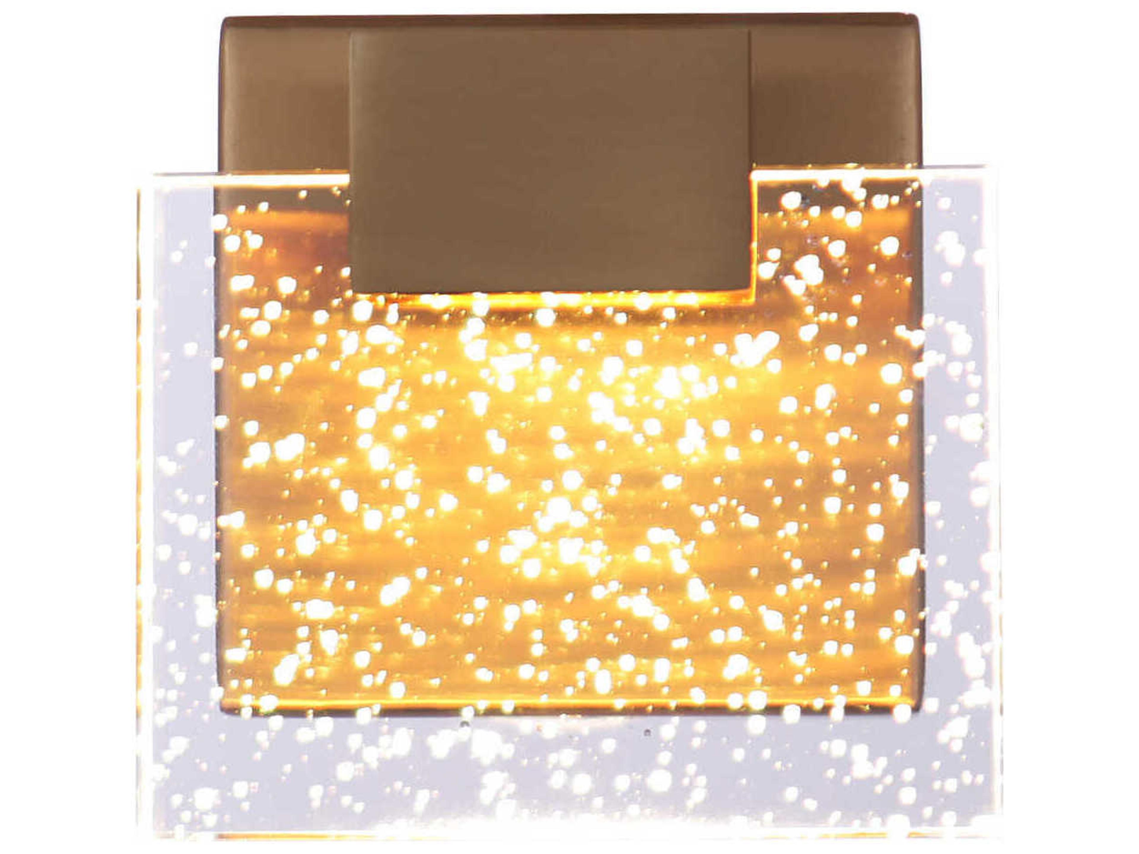 Craftmade Alamere 1-Light Satin Brass Glass LED Wall Sconce