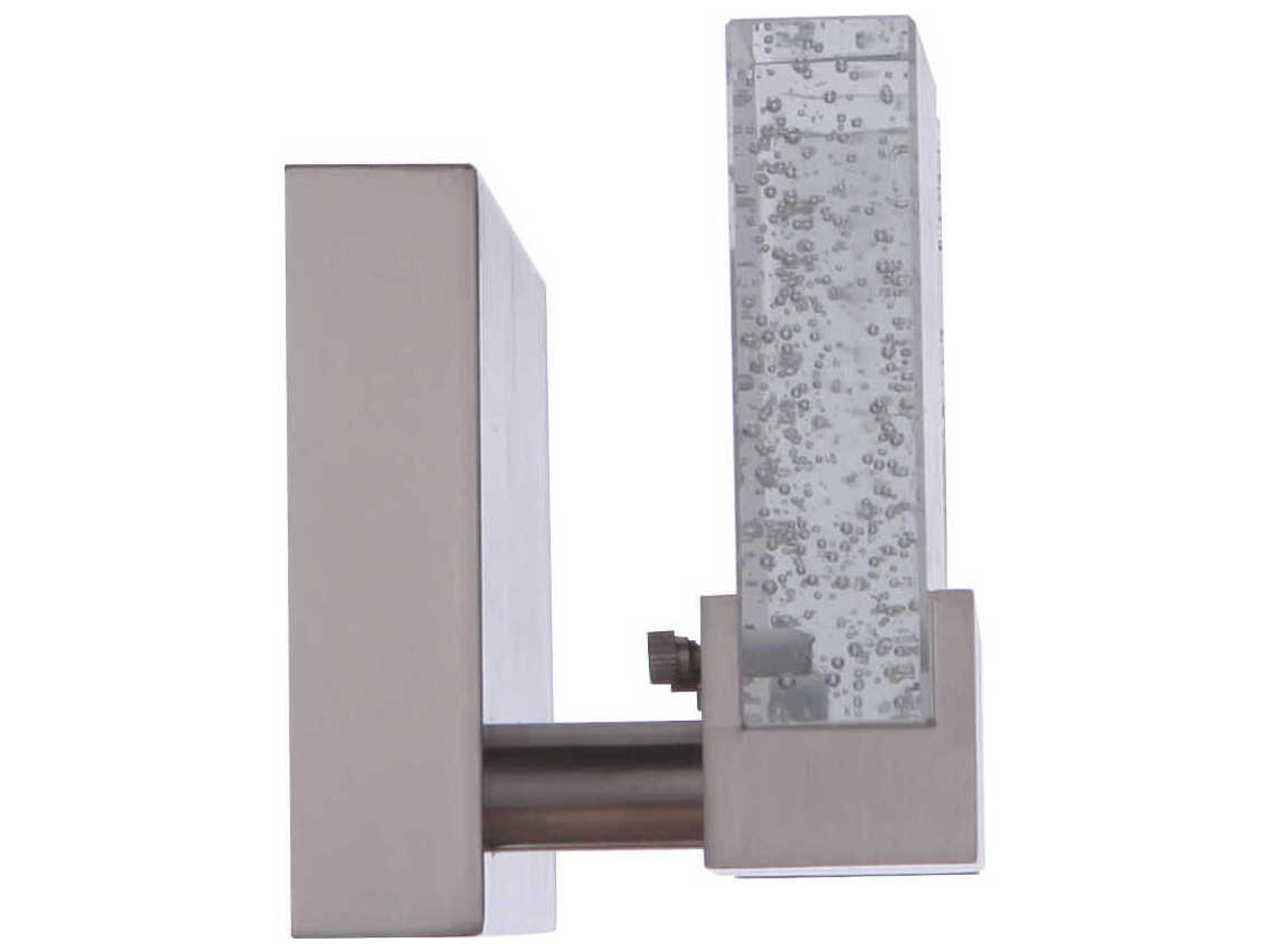 Craftmade Alamere 2-Light Brushed Polished Nickel Glass LED Vanity Light