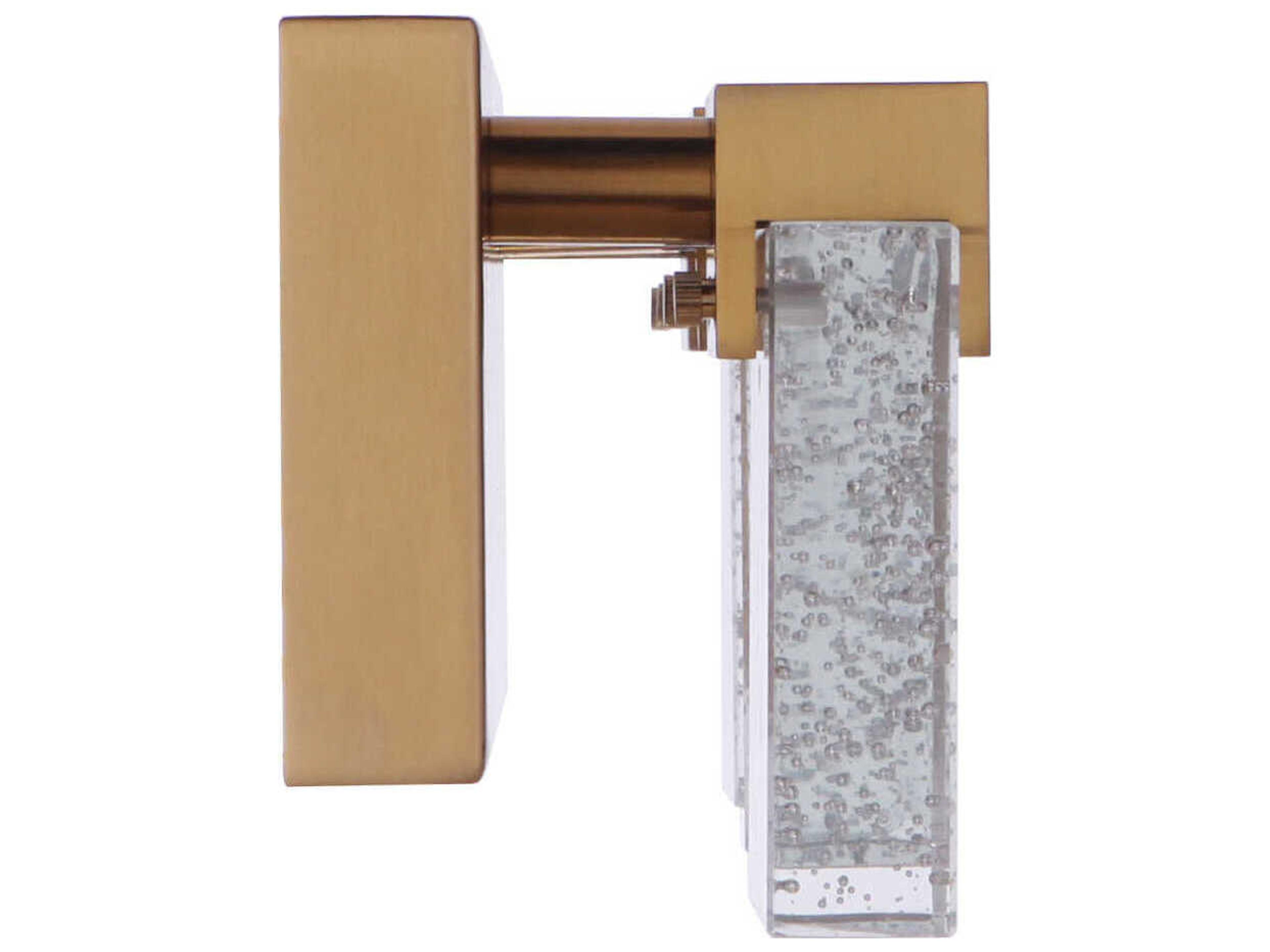 Craftmade Alamere 3-Light Satin Brass Glass LED Vanity Light