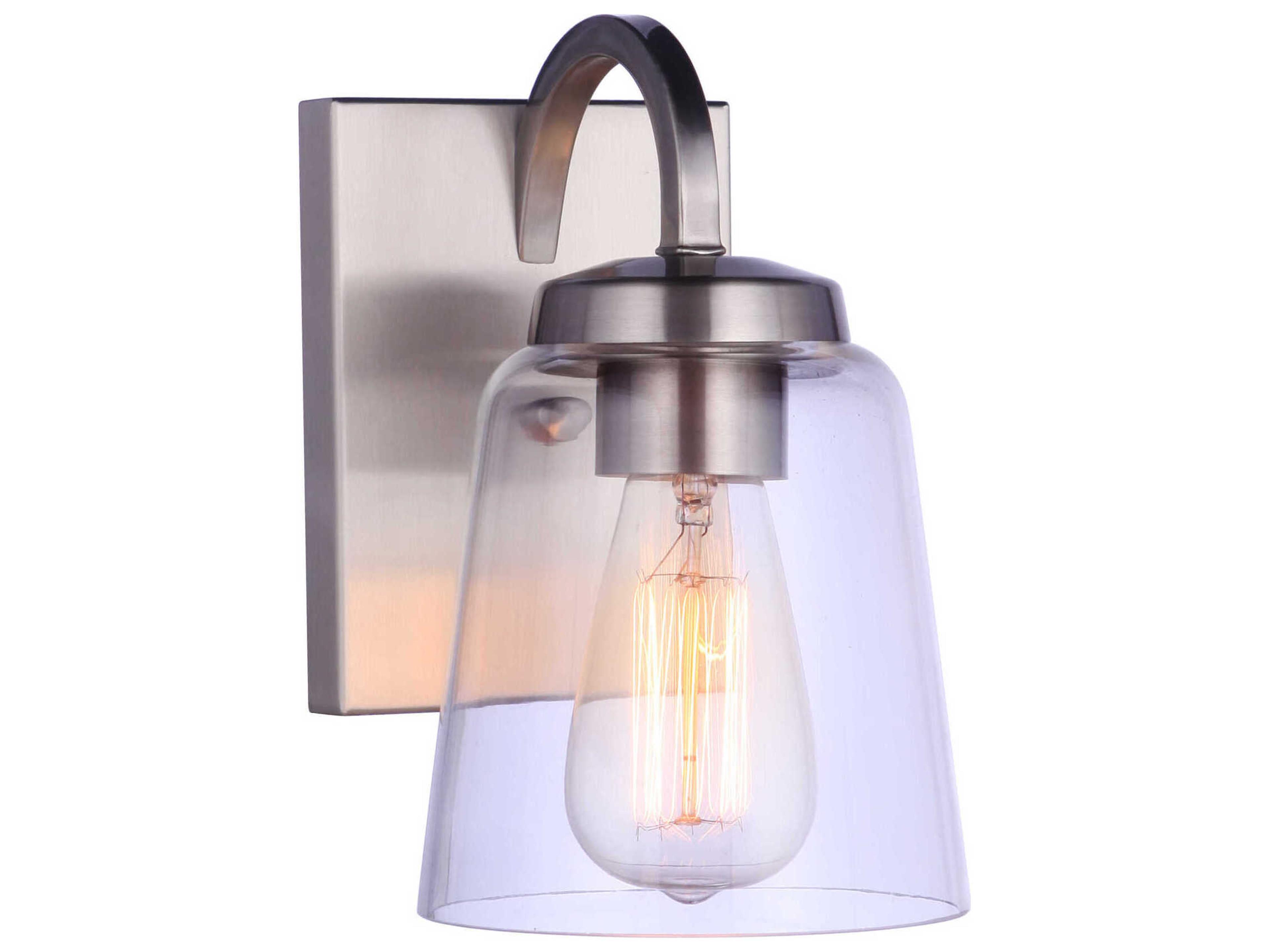 Craftmade Elsa 1-Light Brushed Polished Nickel Wall Sconce