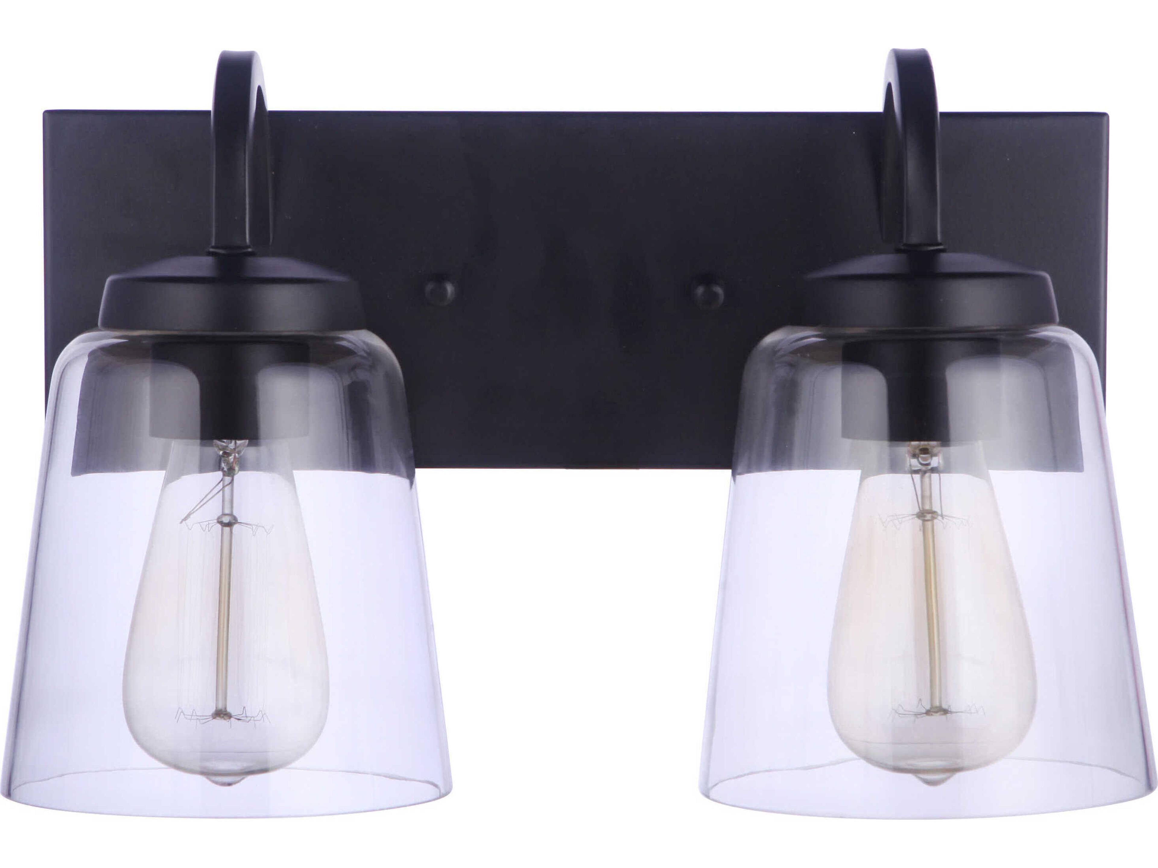 Craftmade Elsa 2-Light Flat Black Vanity Light