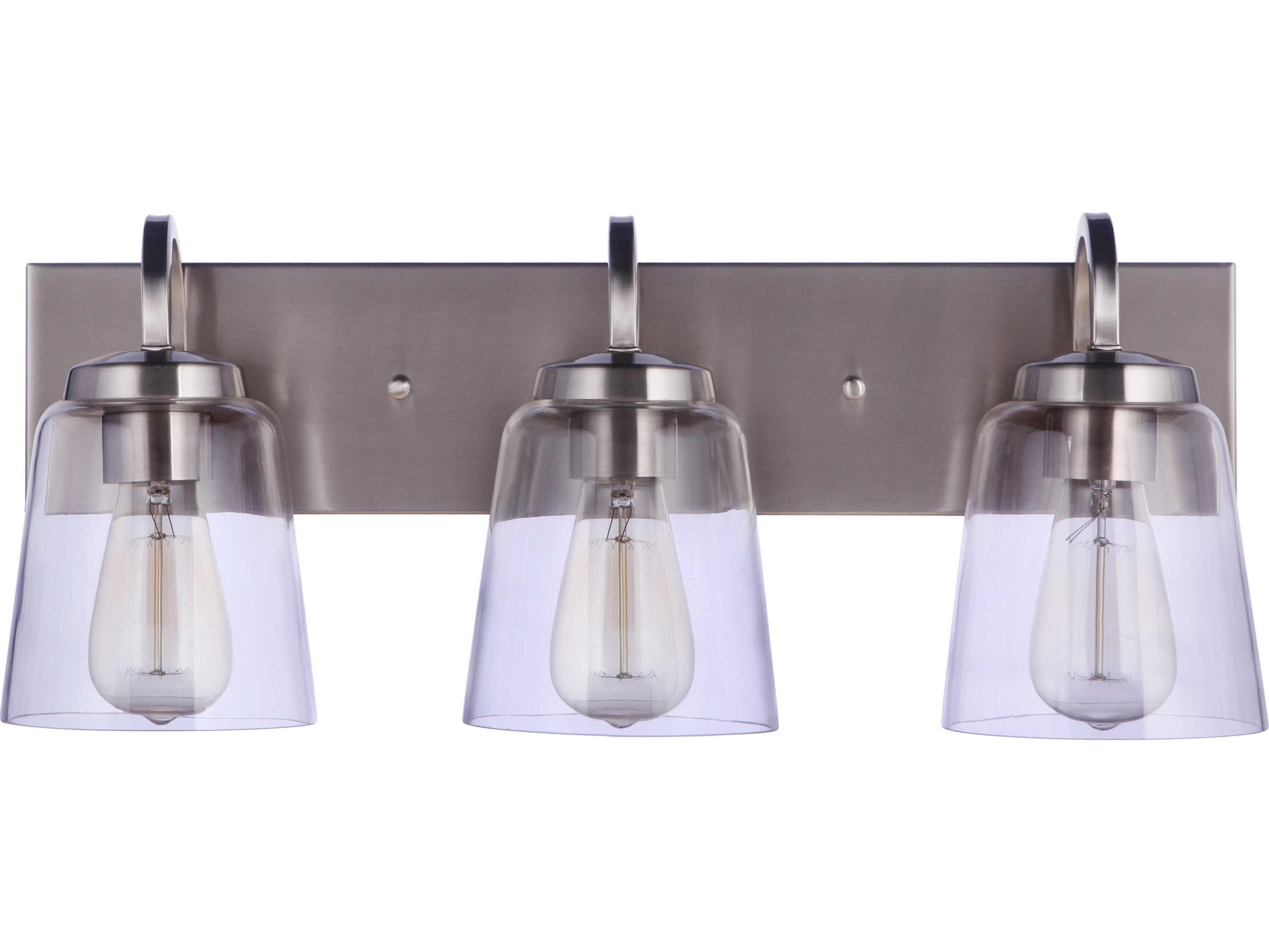 Craftmade Elsa 3-Light Brushed Polished Nickel Vanity Light