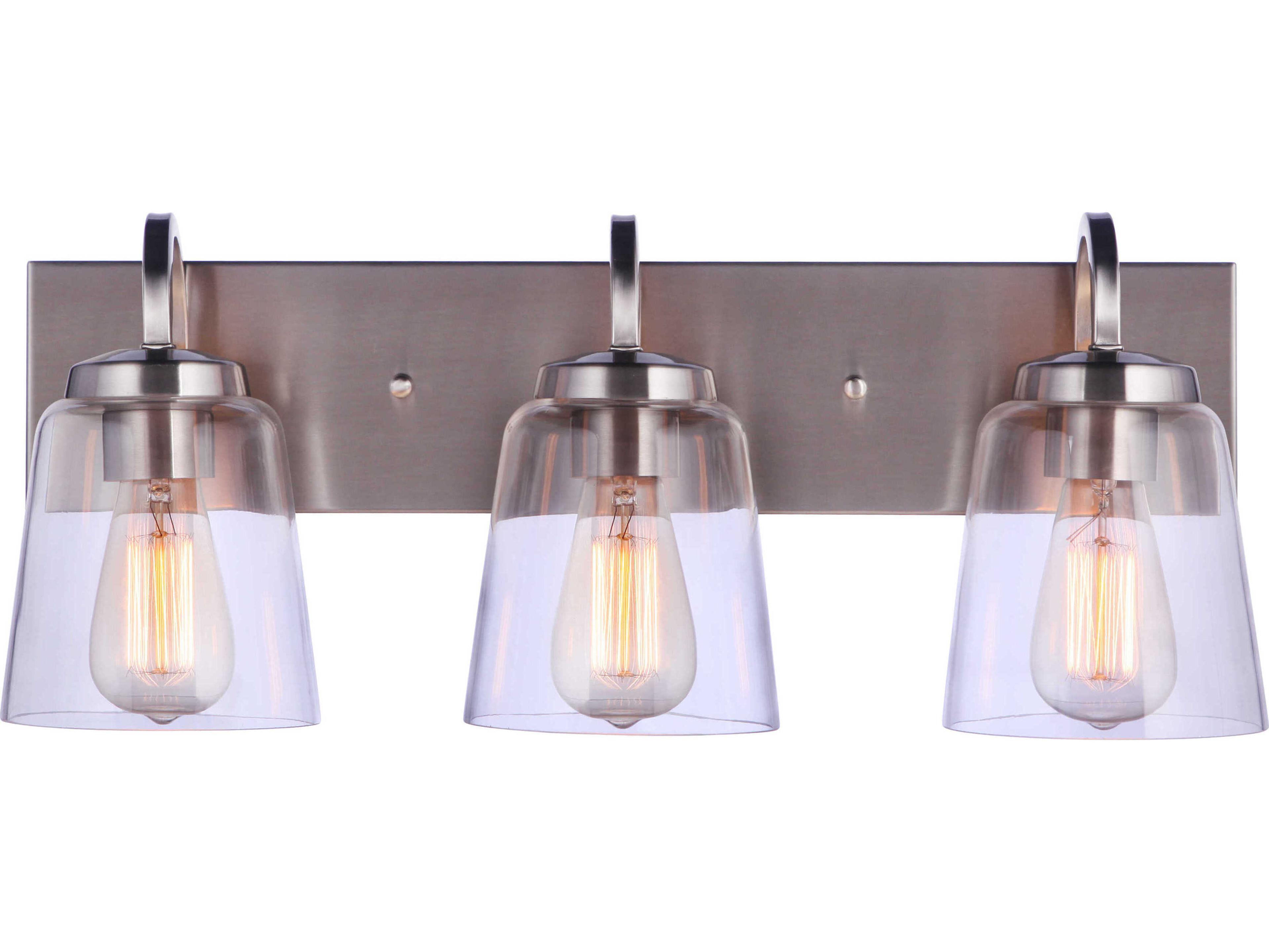 Craftmade Elsa 3-Light Brushed Polished Nickel Vanity Light