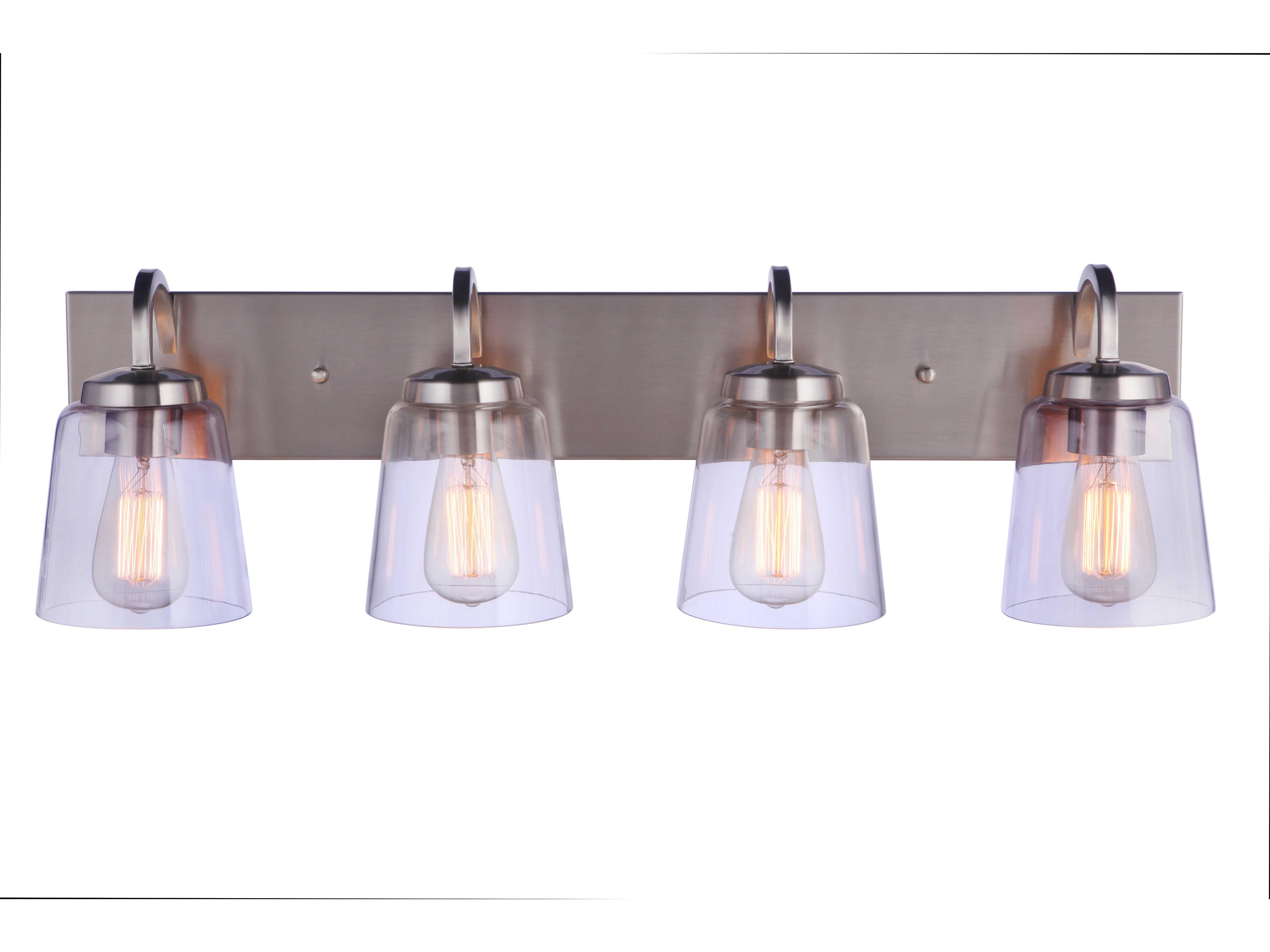 Craftmade Elsa 4-Light Brushed Polished Nickel Vanity Light