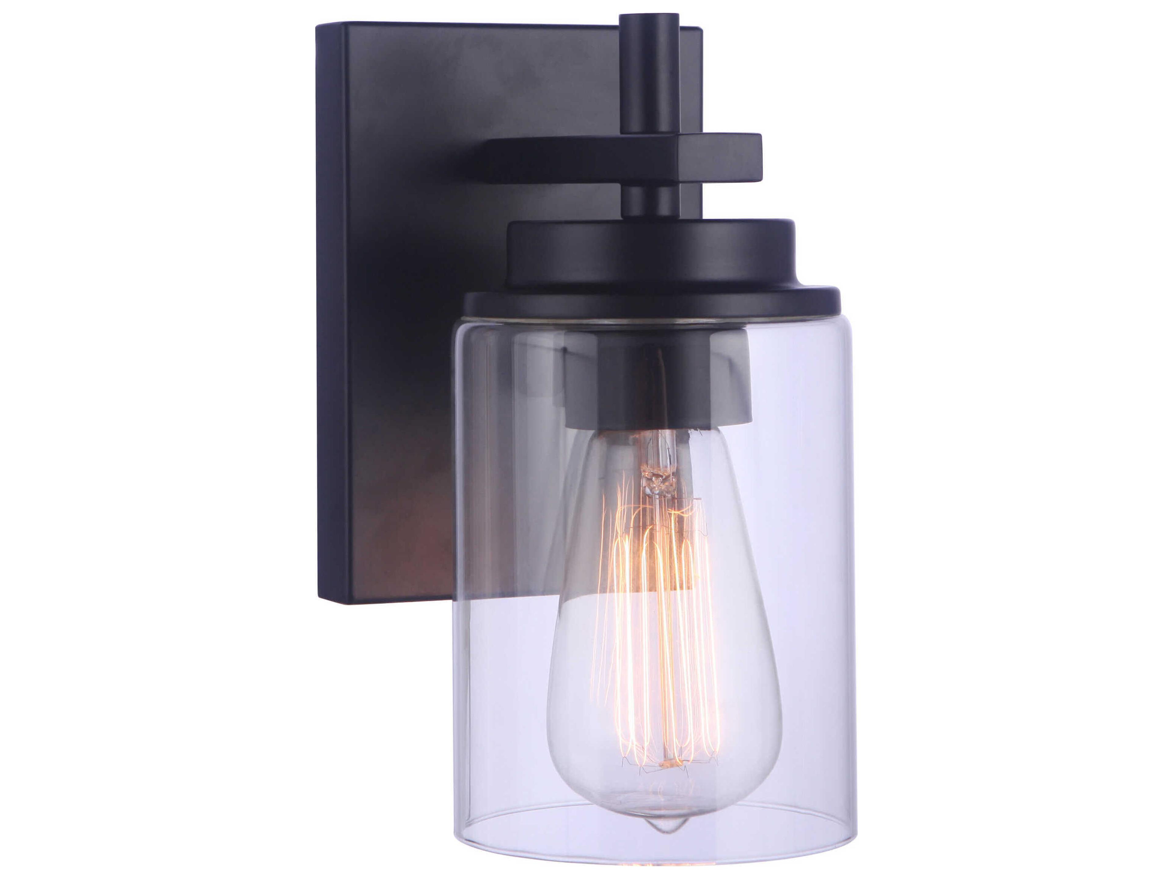 Craftmade Reeves 1-Light Flat Black Wall Sconce