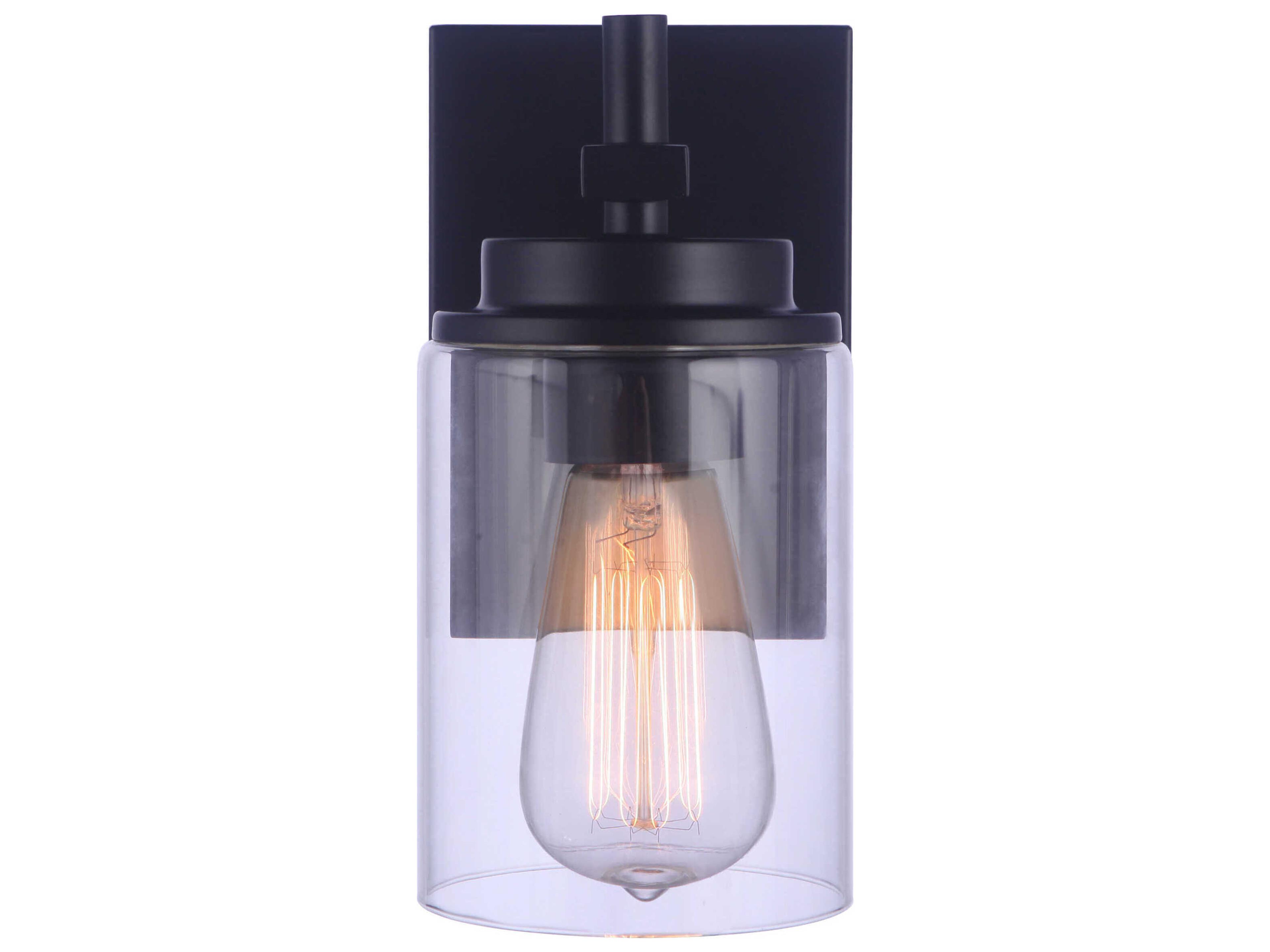 Craftmade Reeves 1-Light Flat Black Wall Sconce