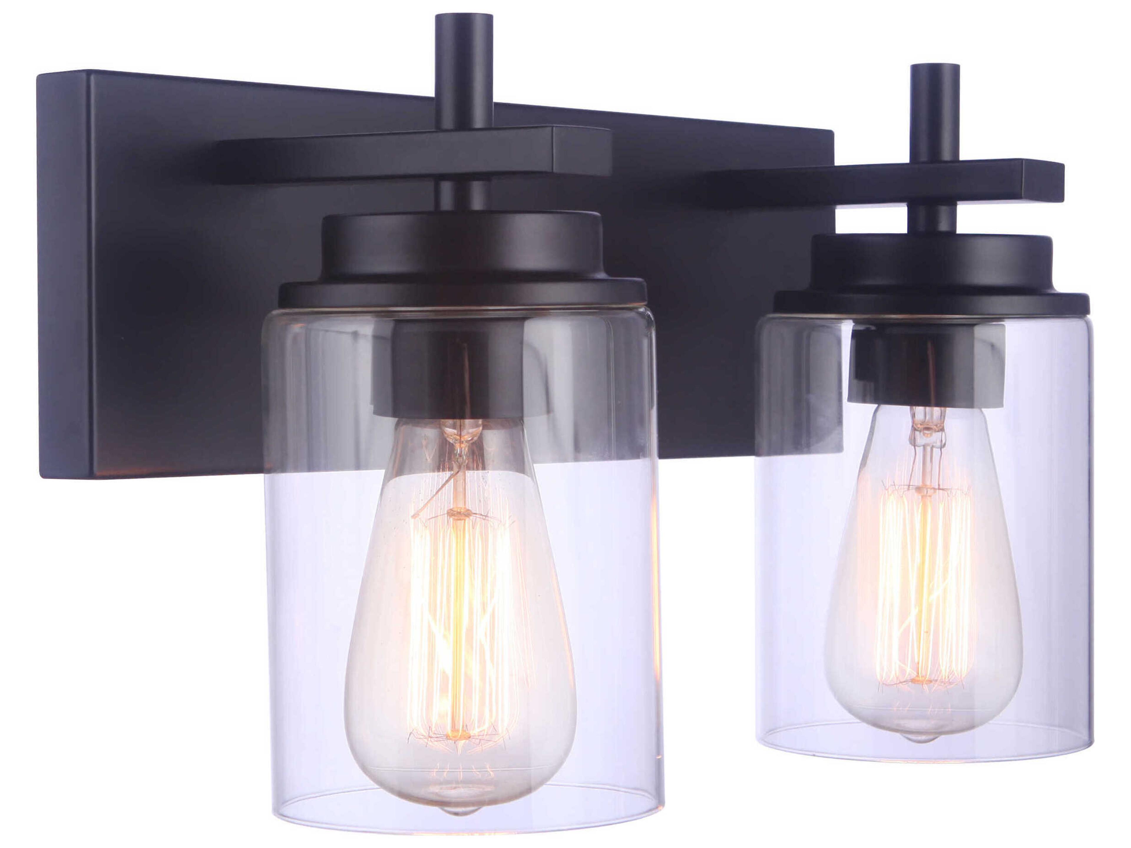 Craftmade Reeves 2-Light Flat Black Vanity Light