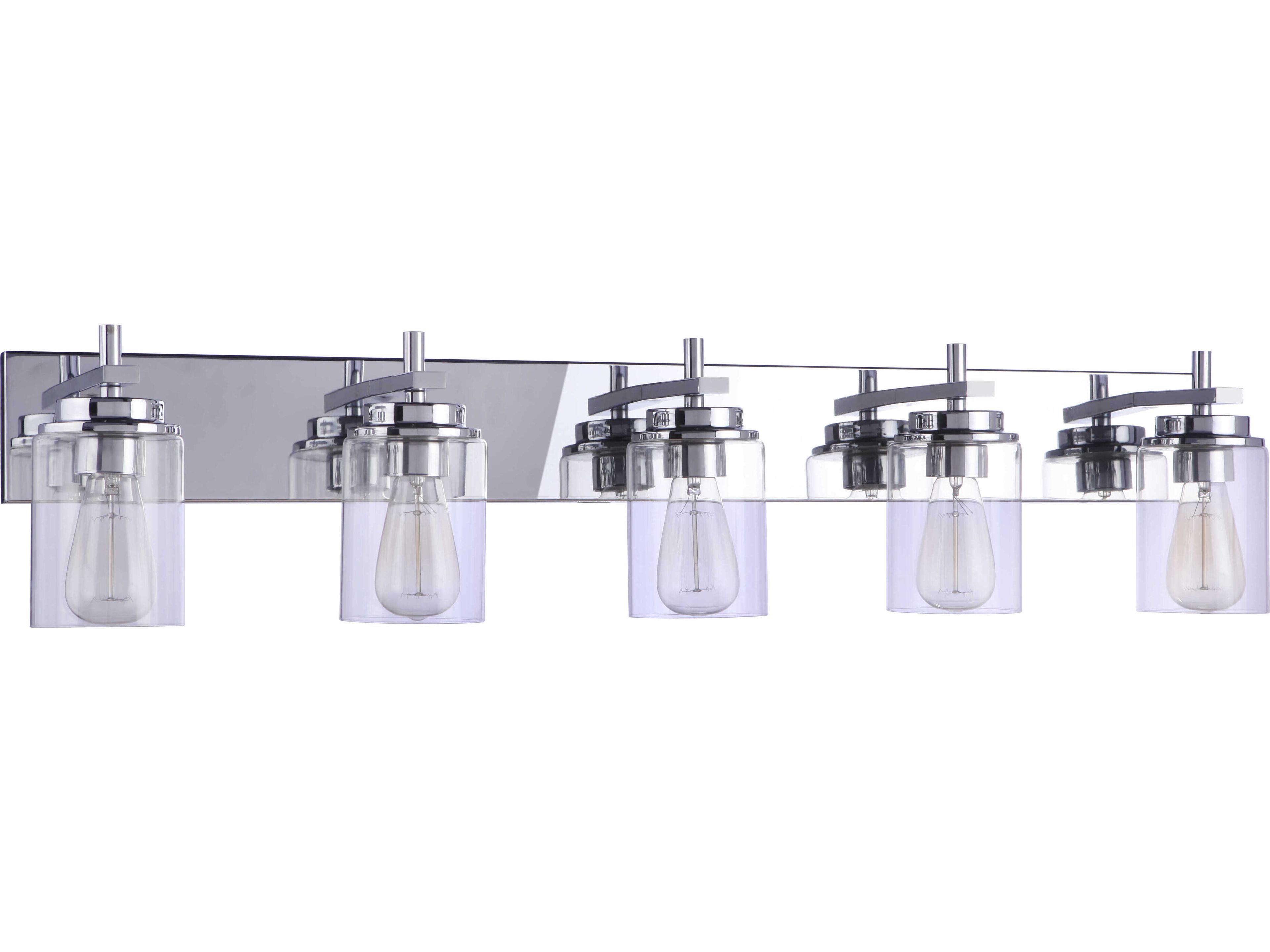 Reeves 5-Light Chrome Vanity Light