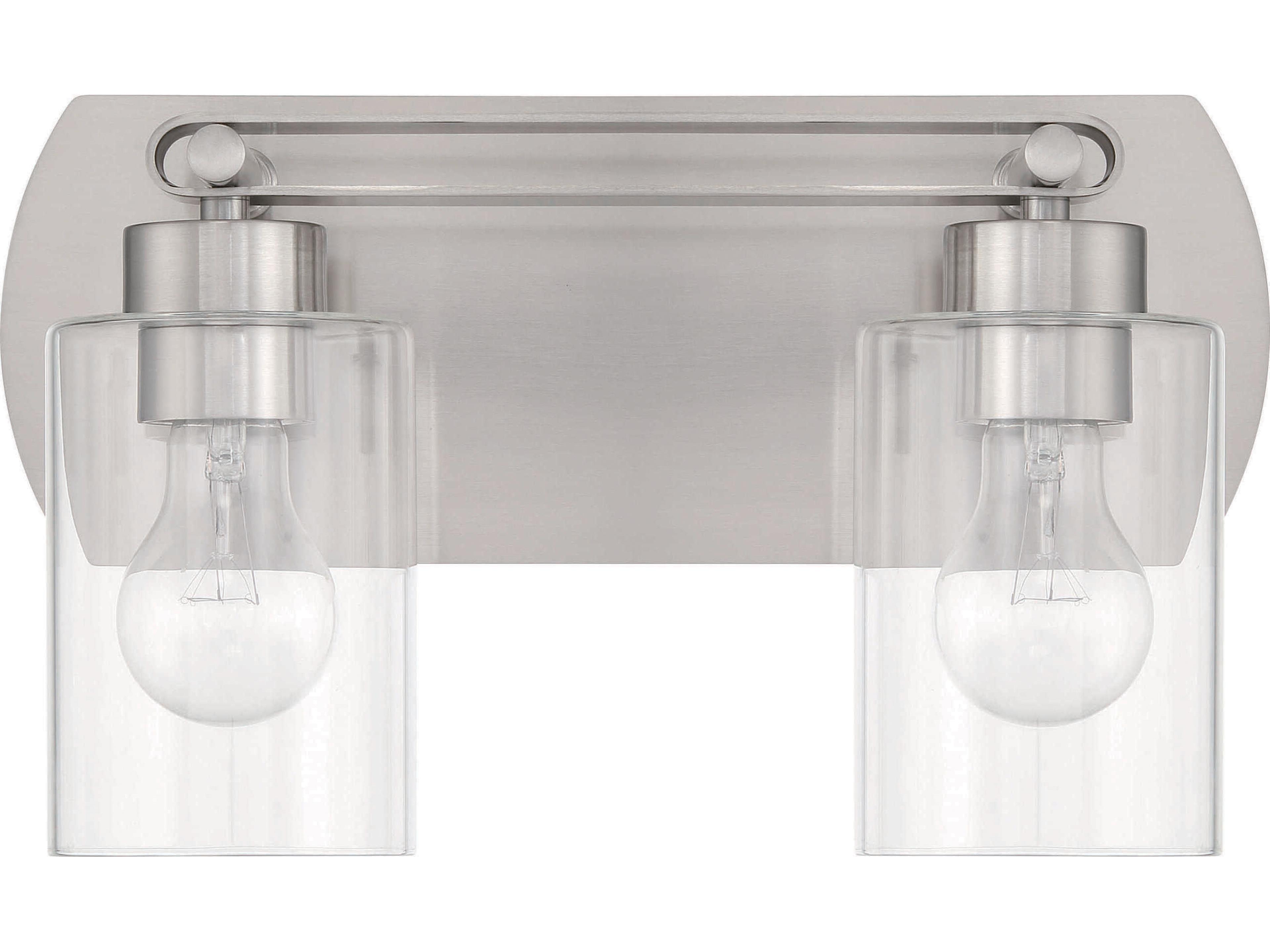 Craftmade Hendrix 2-Light Brushed Polished Nickel Vanity Light