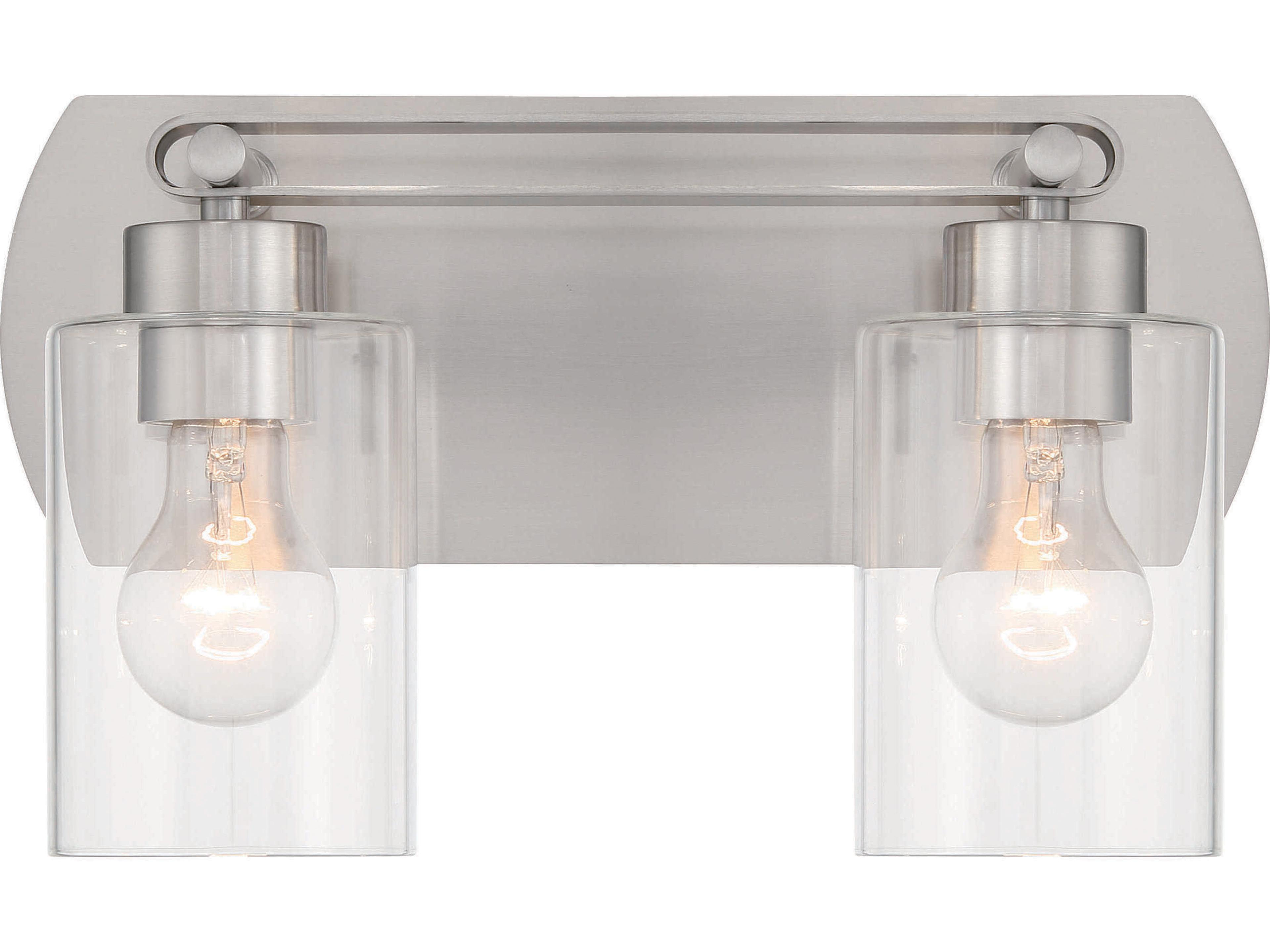 Craftmade Hendrix 2-Light Brushed Polished Nickel Vanity Light