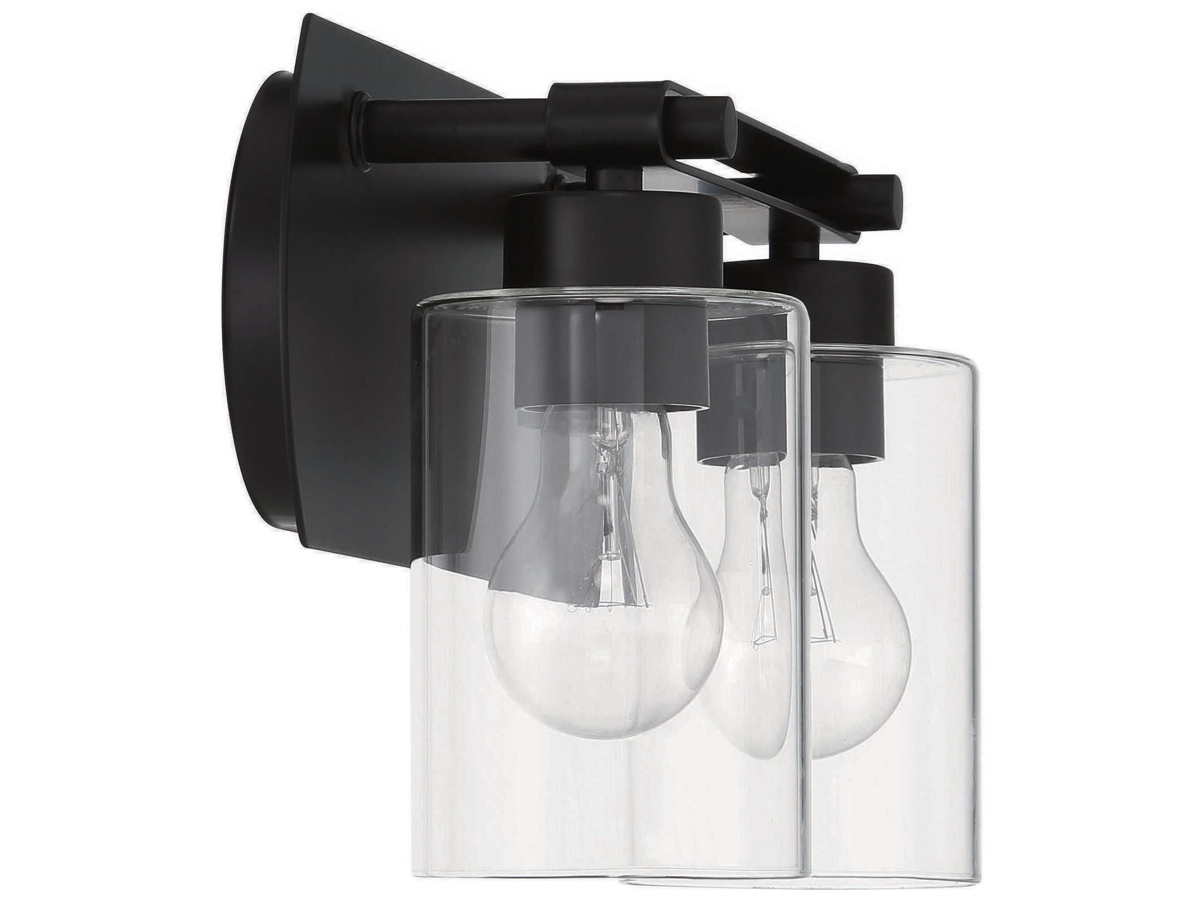 Craftmade Hendrix 2-Light Flat Black Vanity Light