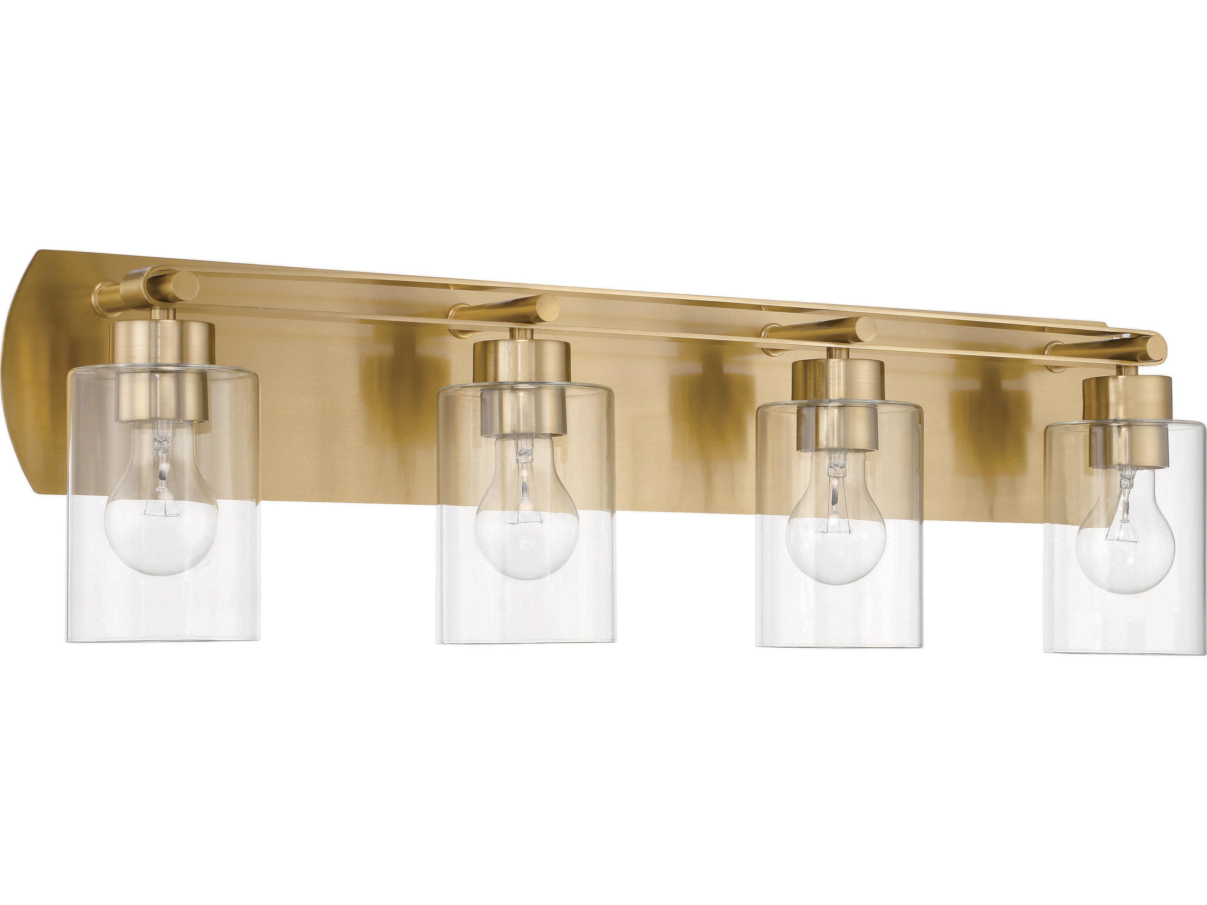 Hendrix 4-Light Satin Brass Vanity Light