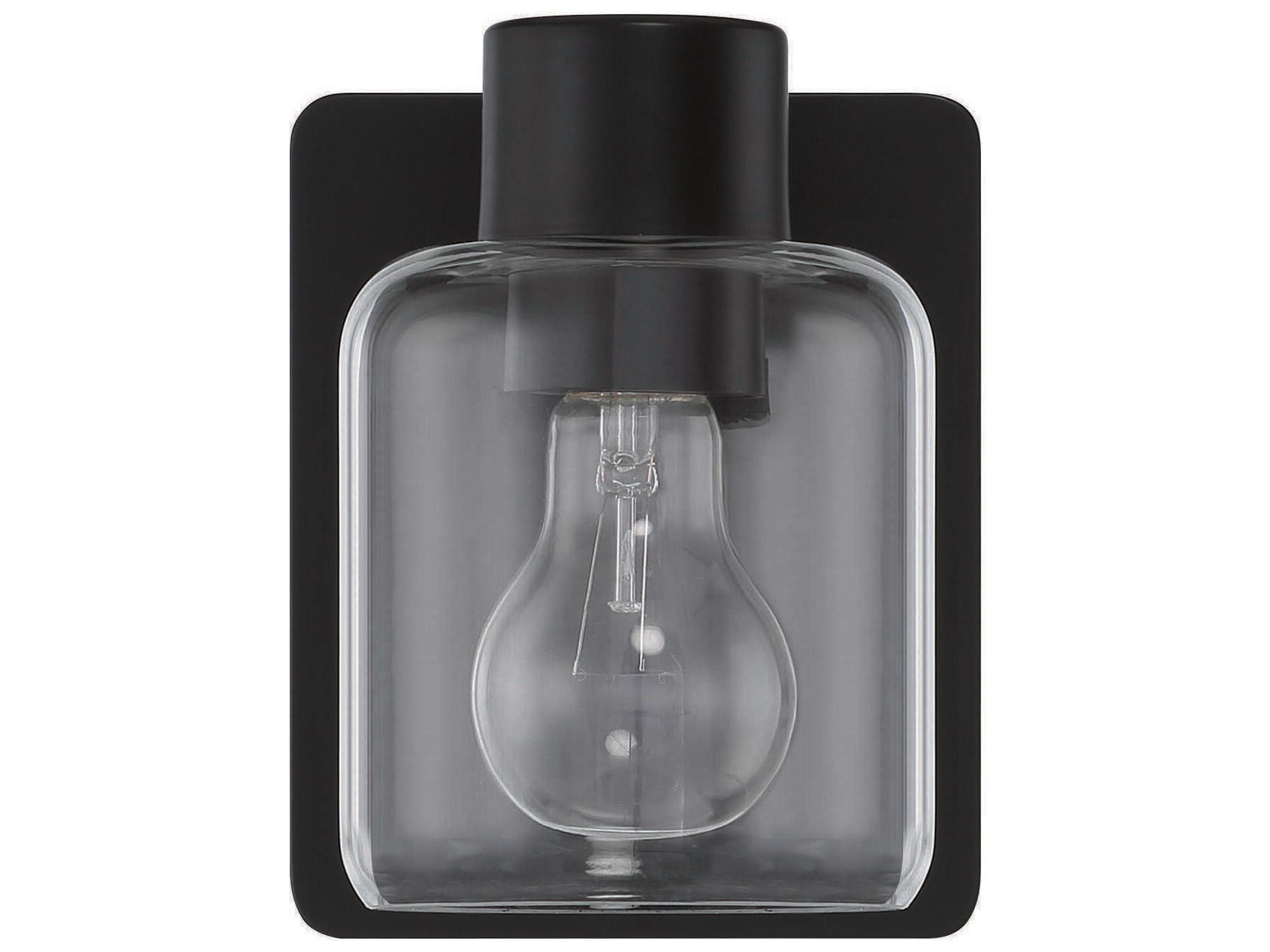 Craftmade Rori 1-Light Flat Black Wall Sconce