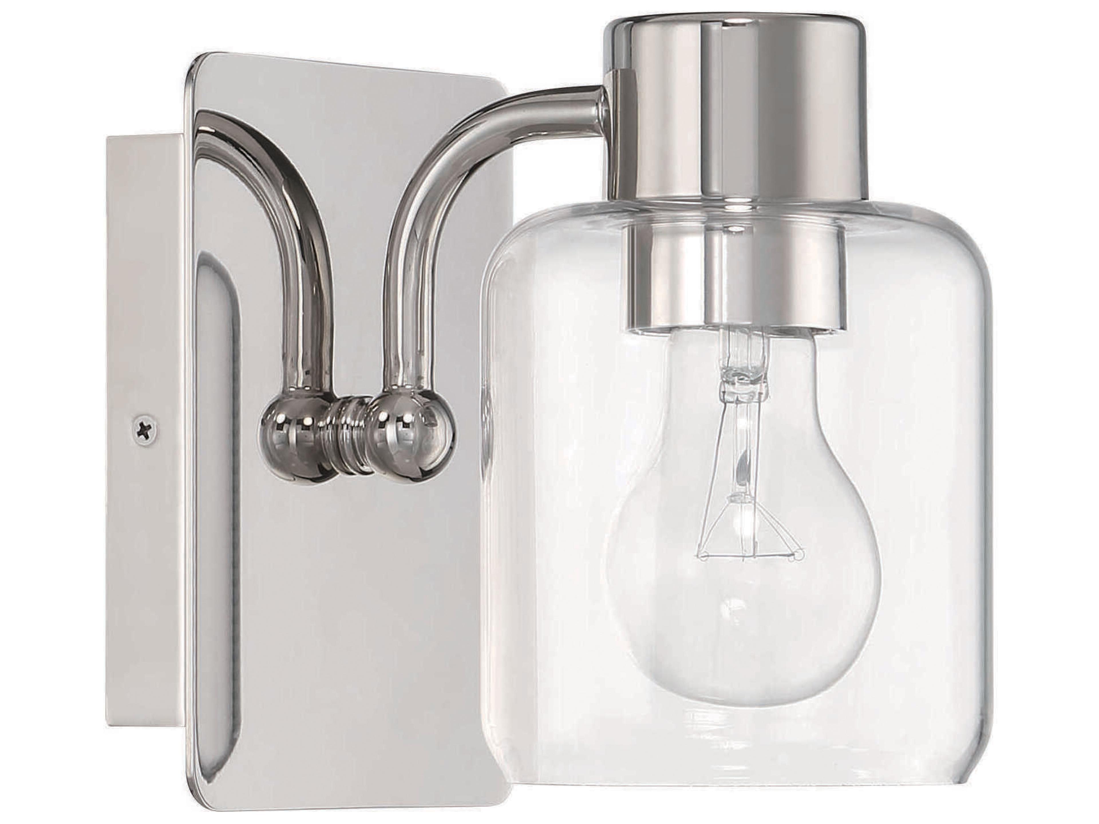 Rori 1-Light Polished Nickel Wall Sconce