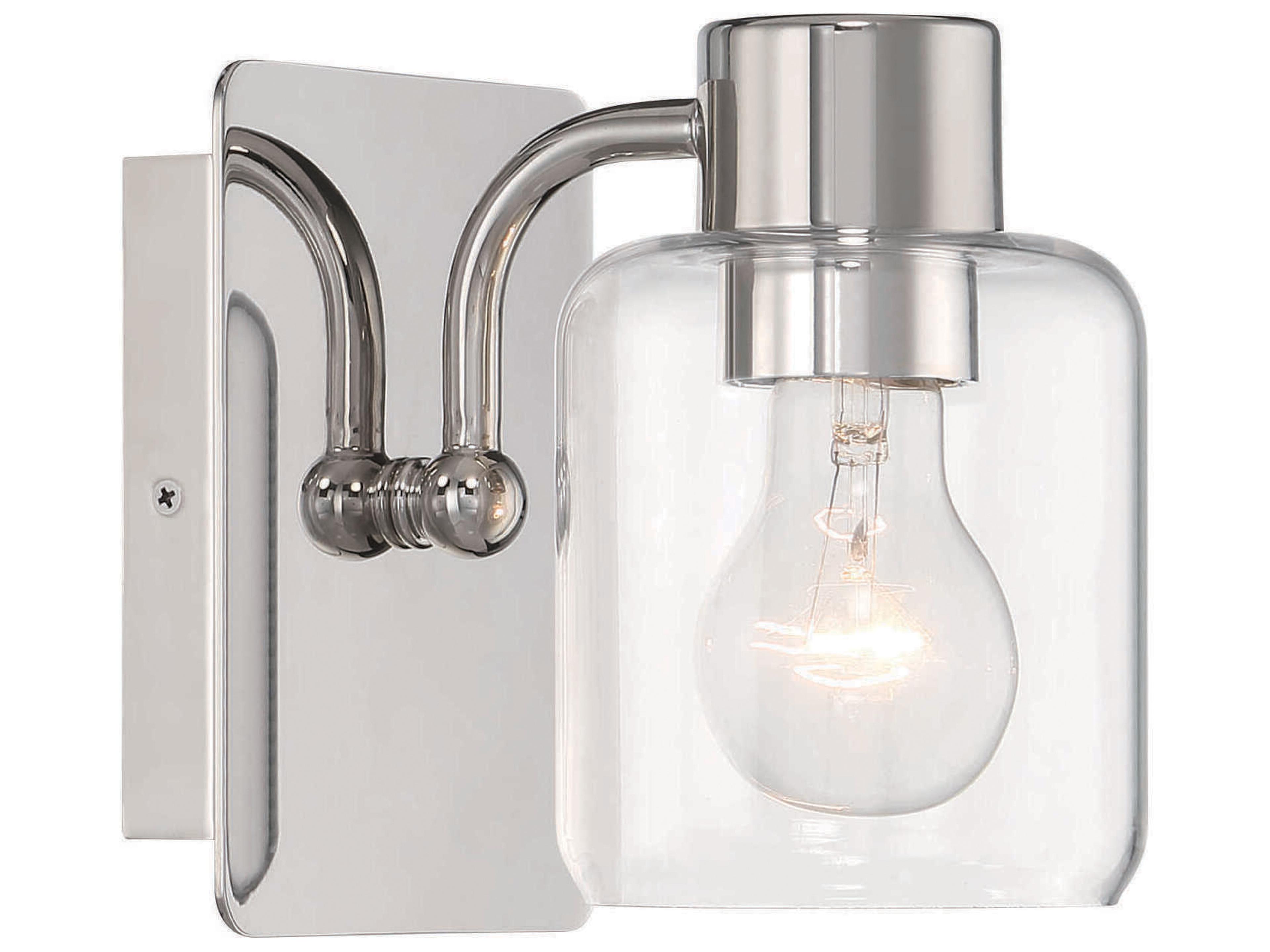 Craftmade Rori 1-Light Polished Nickel Wall Sconce