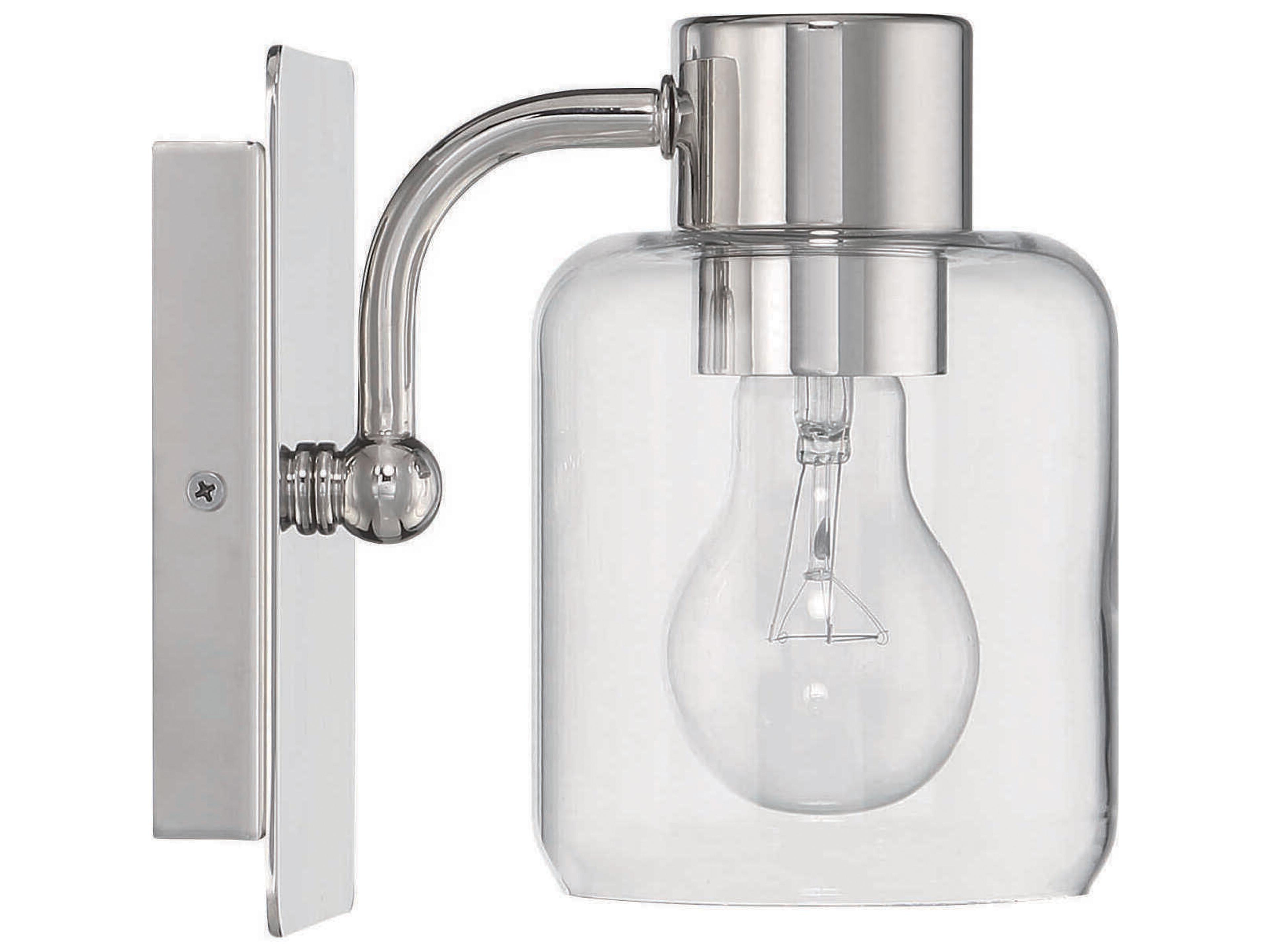 Craftmade Rori 1-Light Polished Nickel Wall Sconce