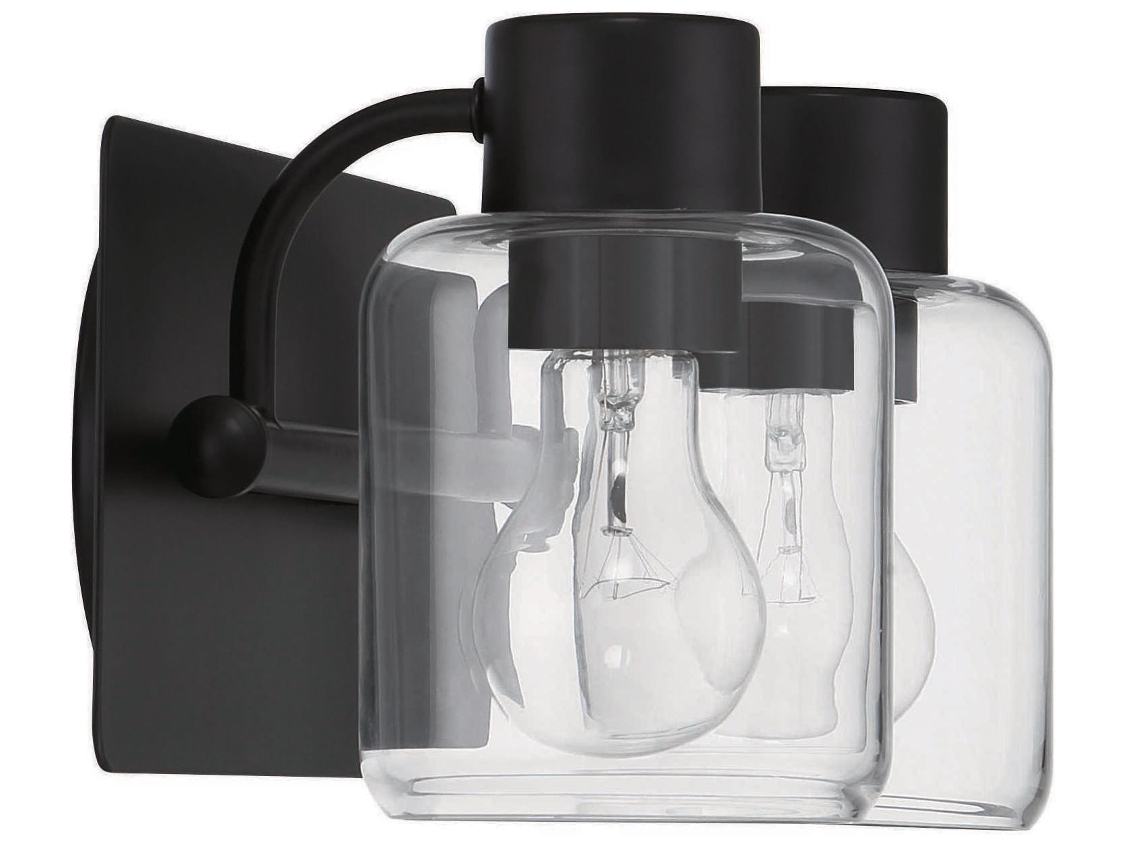 Craftmade Rori 2-Light Flat Black Vanity Light