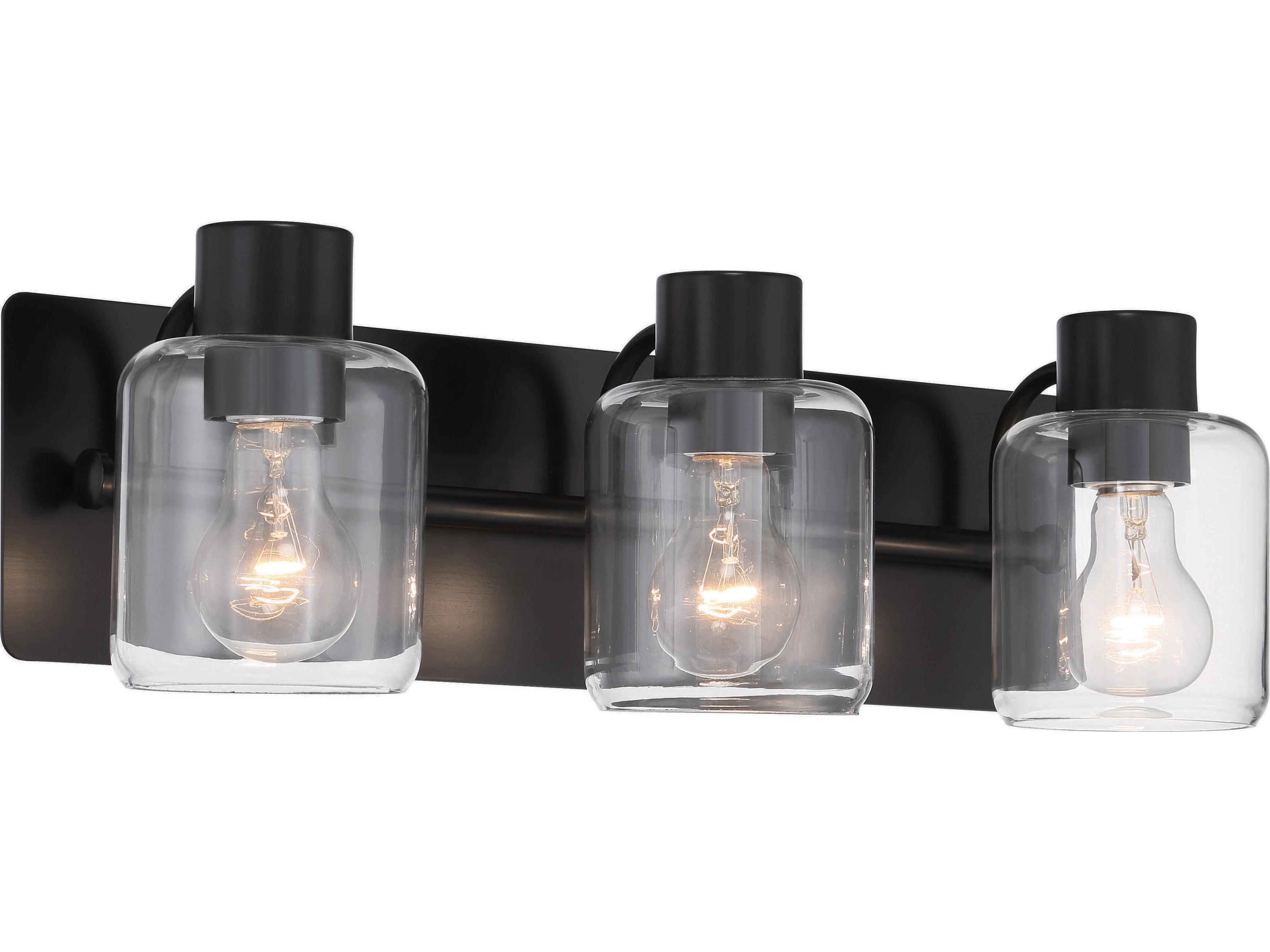 Craftmade Rori 3-Light Flat Black Vanity Light