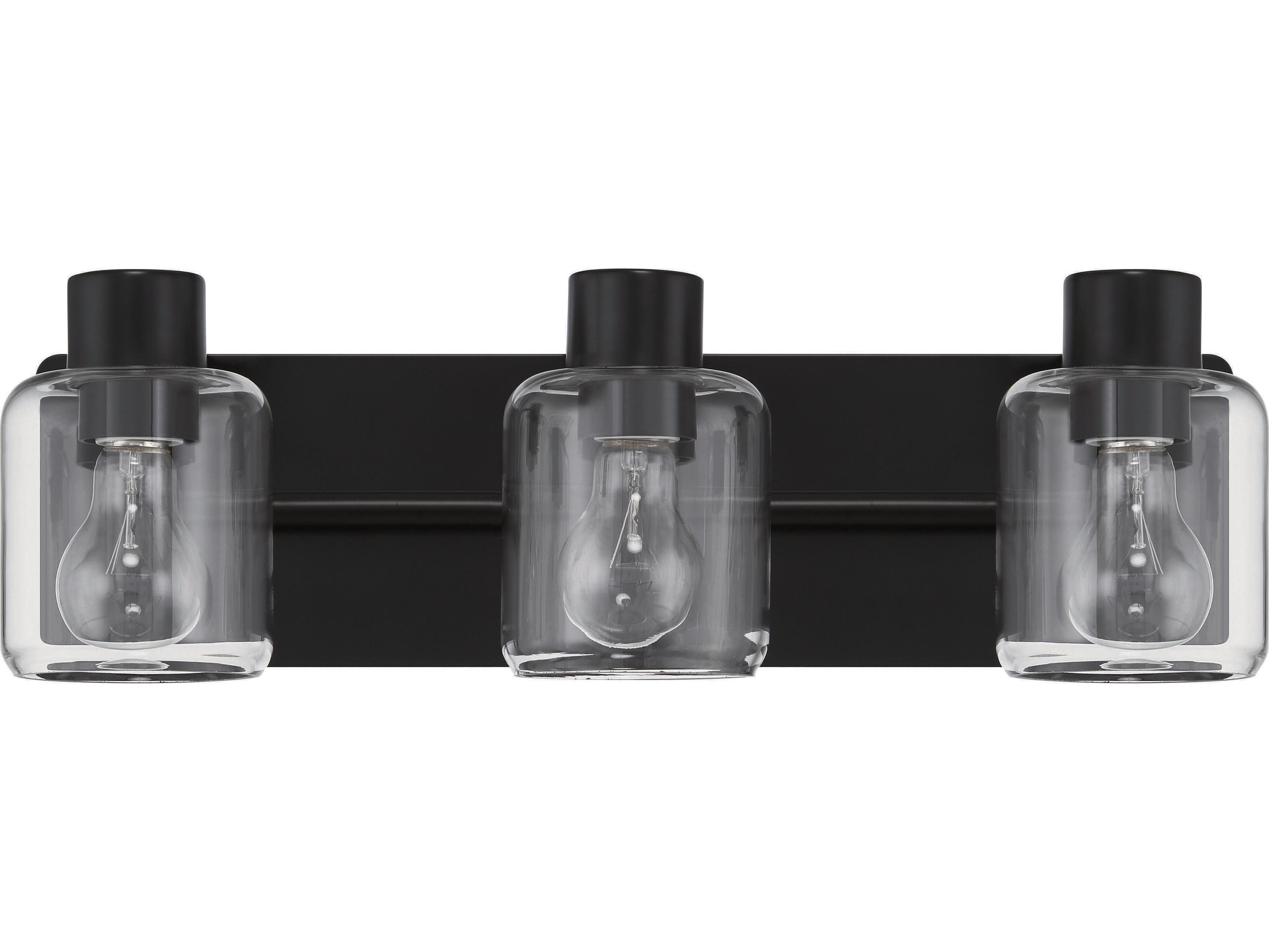 Craftmade Rori 3-Light Flat Black Vanity Light