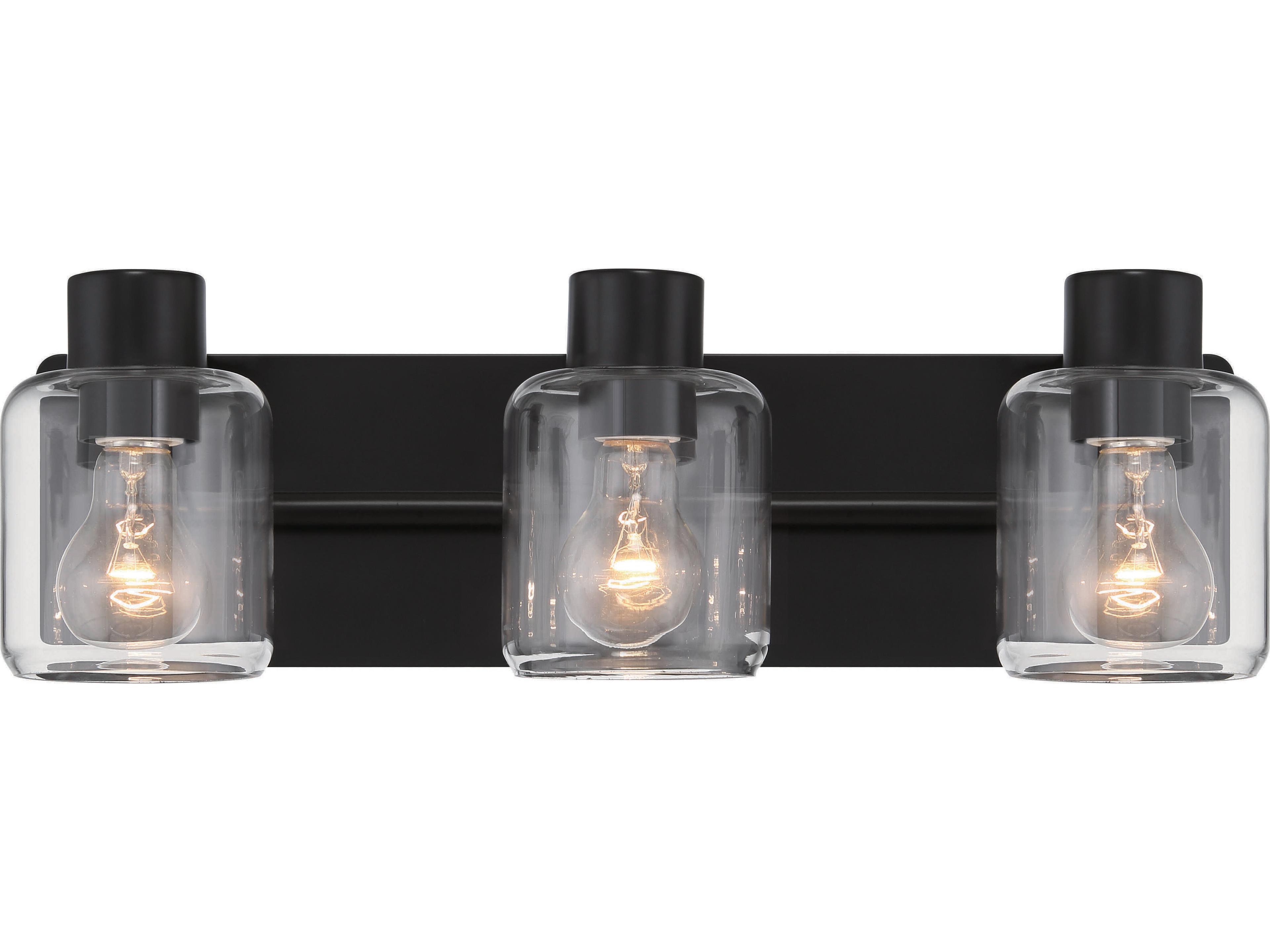 Craftmade Rori 3-Light Flat Black Vanity Light