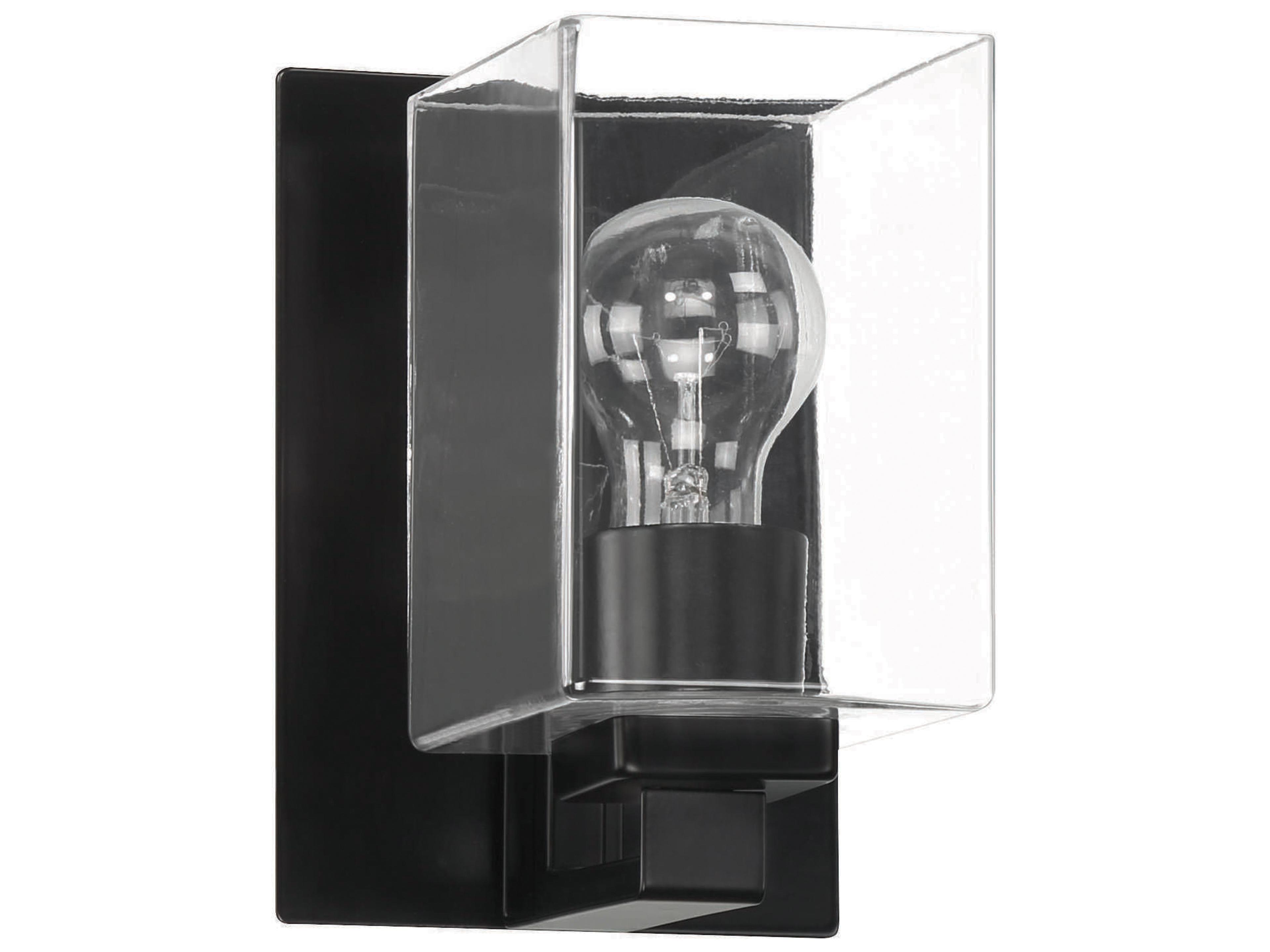 Mcclane 1-Light Flat Black Wall Sconce