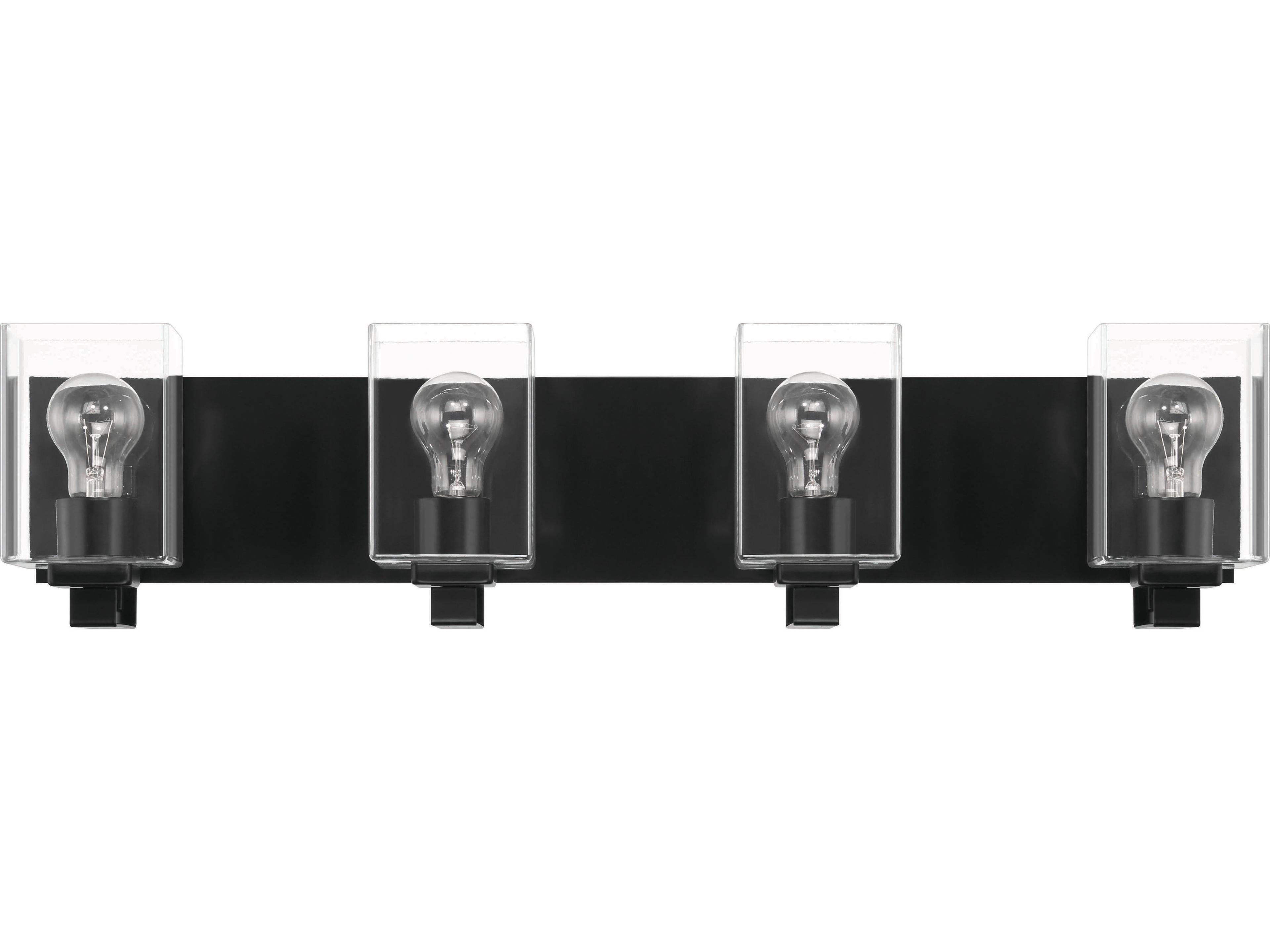 Craftmade Mcclane 4-Light Flat Black Vanity Light