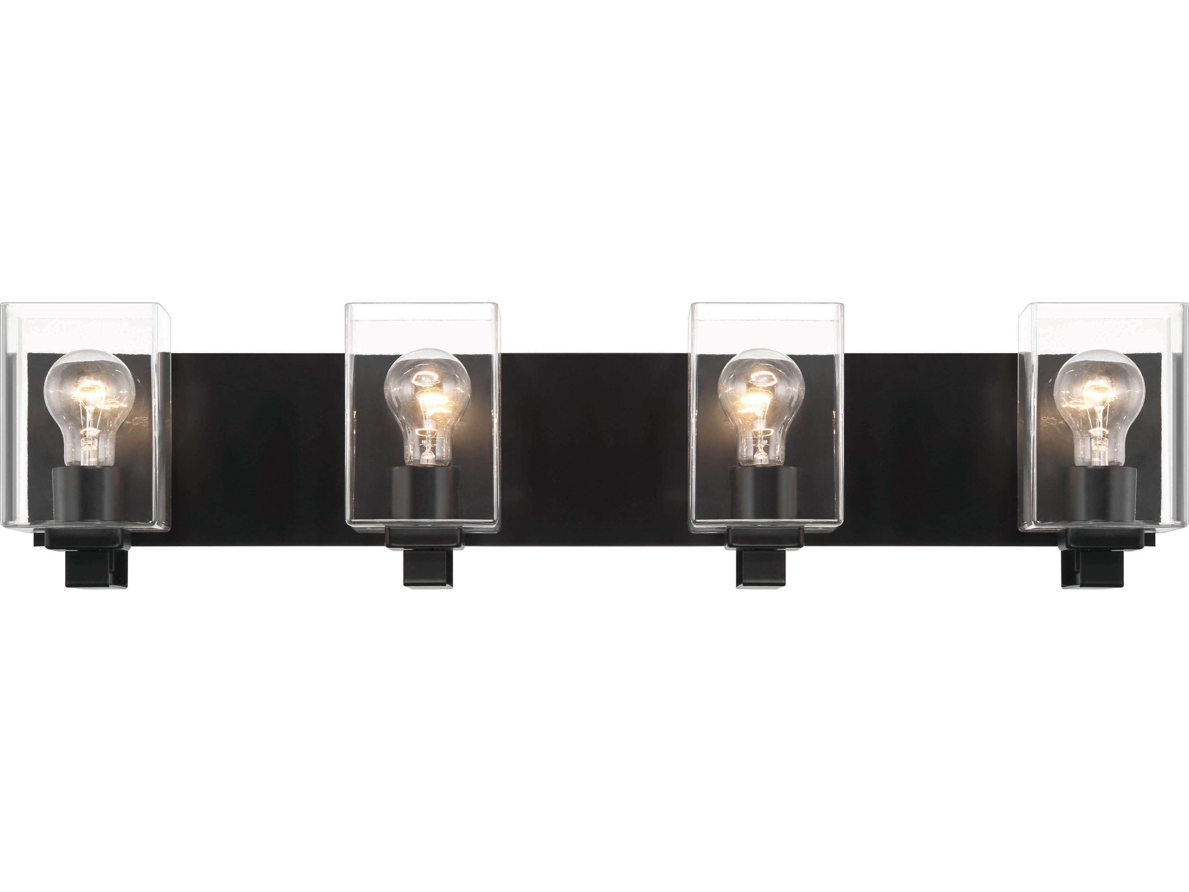 Craftmade Mcclane 4-Light Flat Black Vanity Light