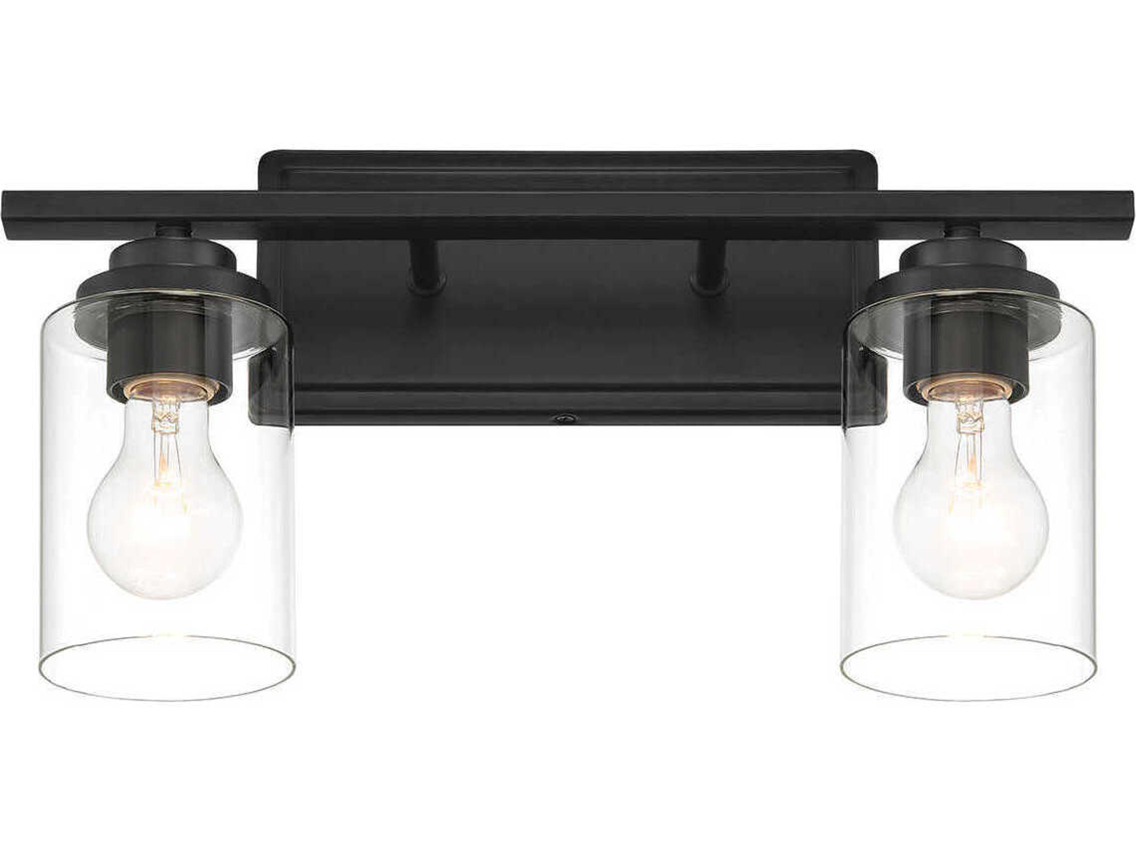 Craftmade Clark 2-Light Flat Black Vanity Light