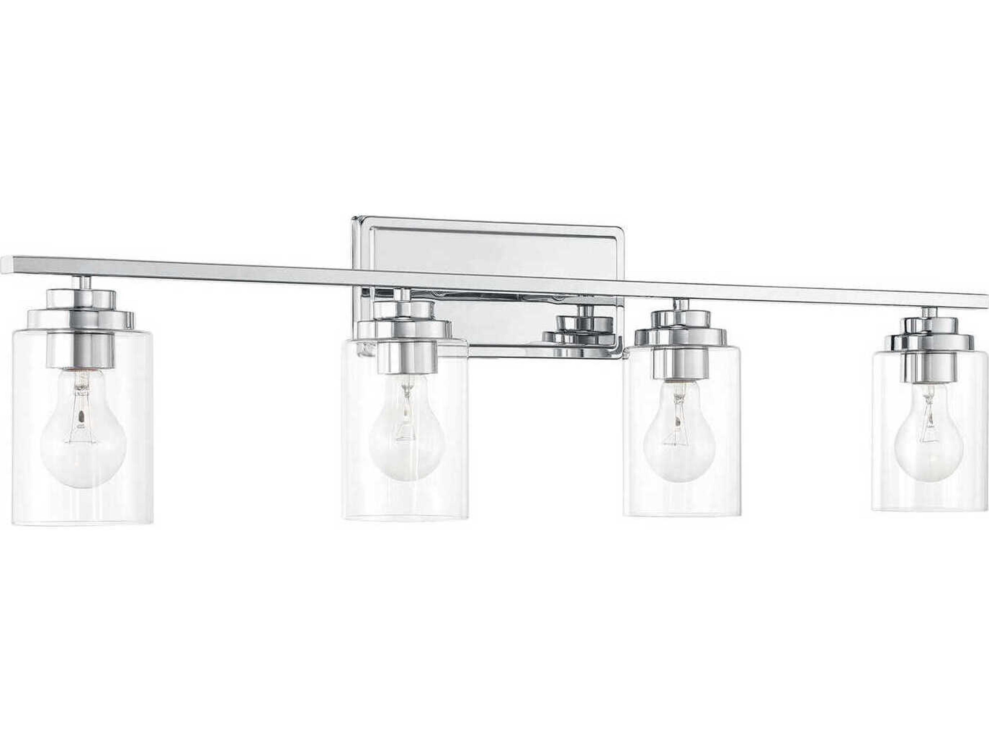 Clark 4-Light Chrome Vanity Light