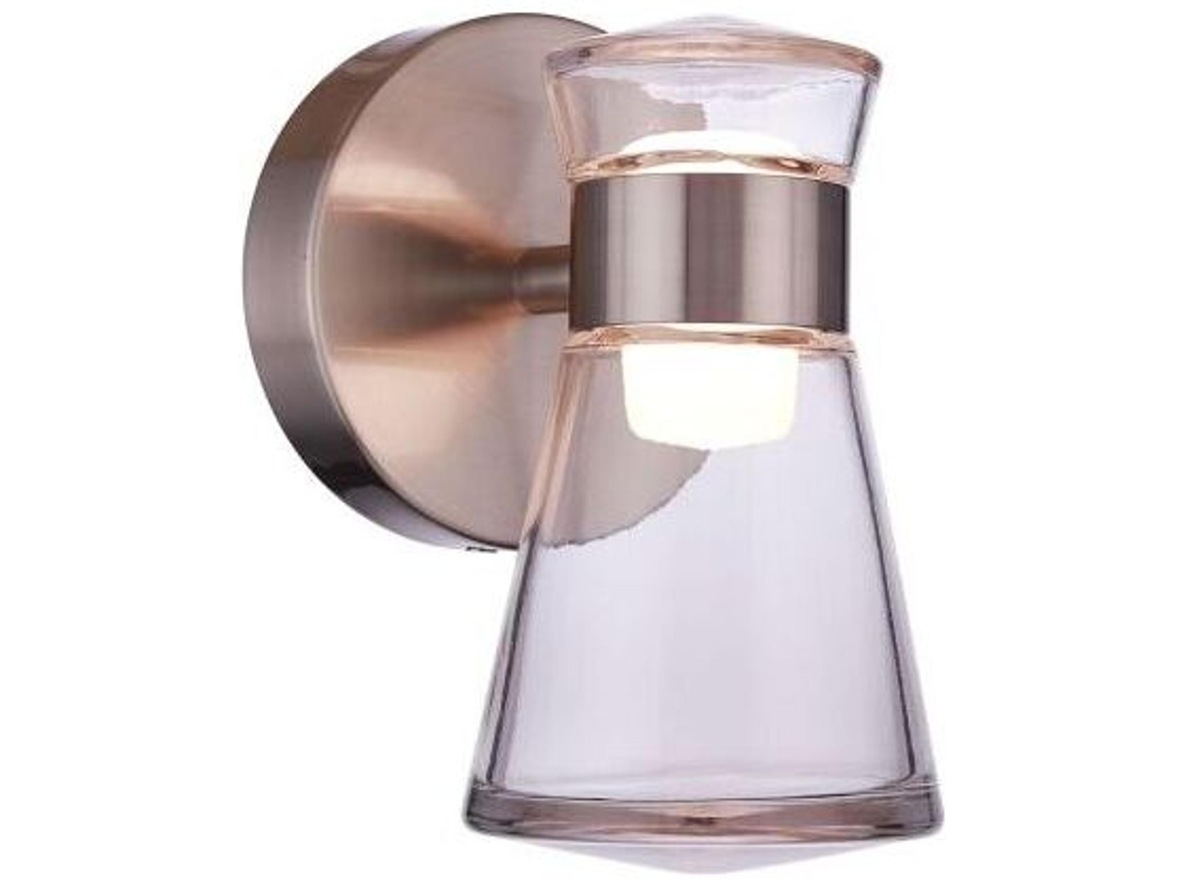 Carafe 2-Light Brushed Polished Nickel Wall Sconce
