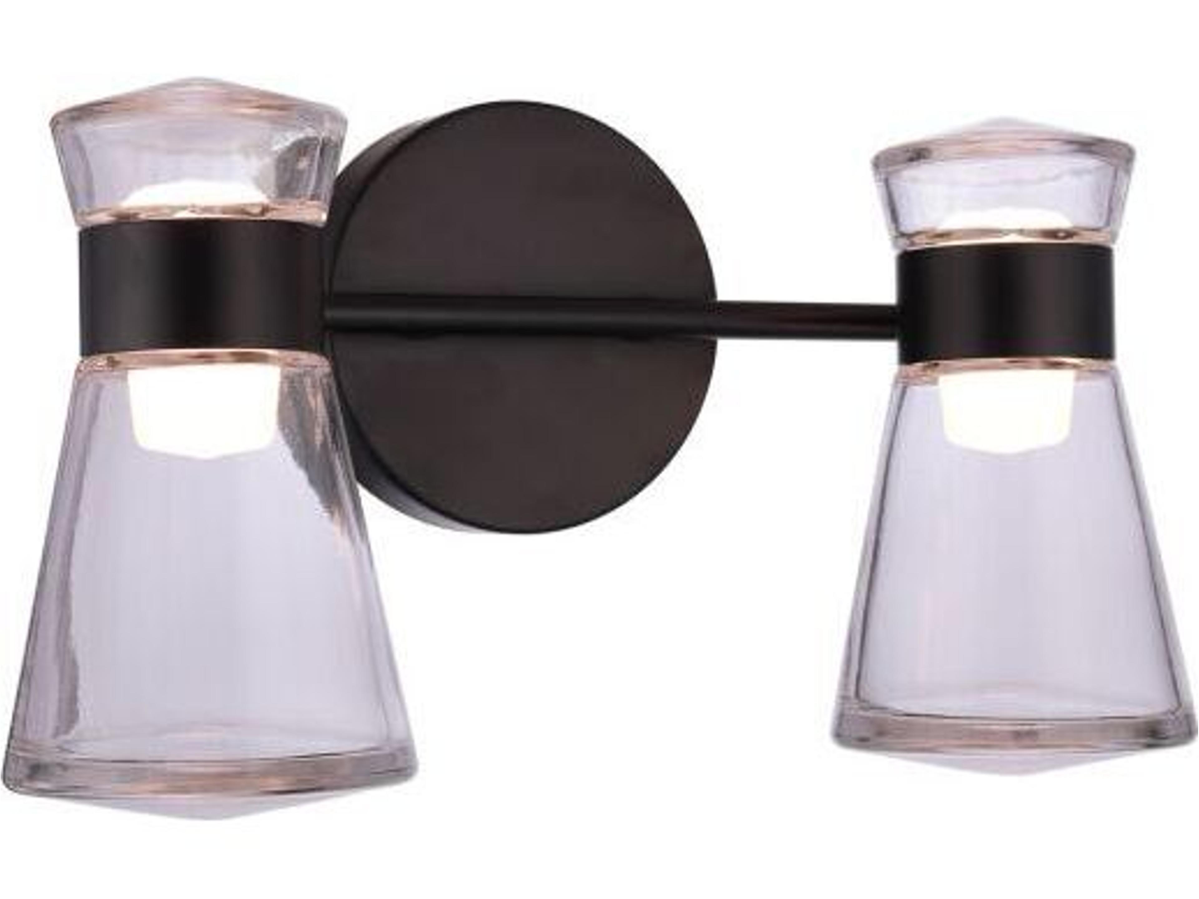 Carafe 4-Light Flat Black Vanity Light