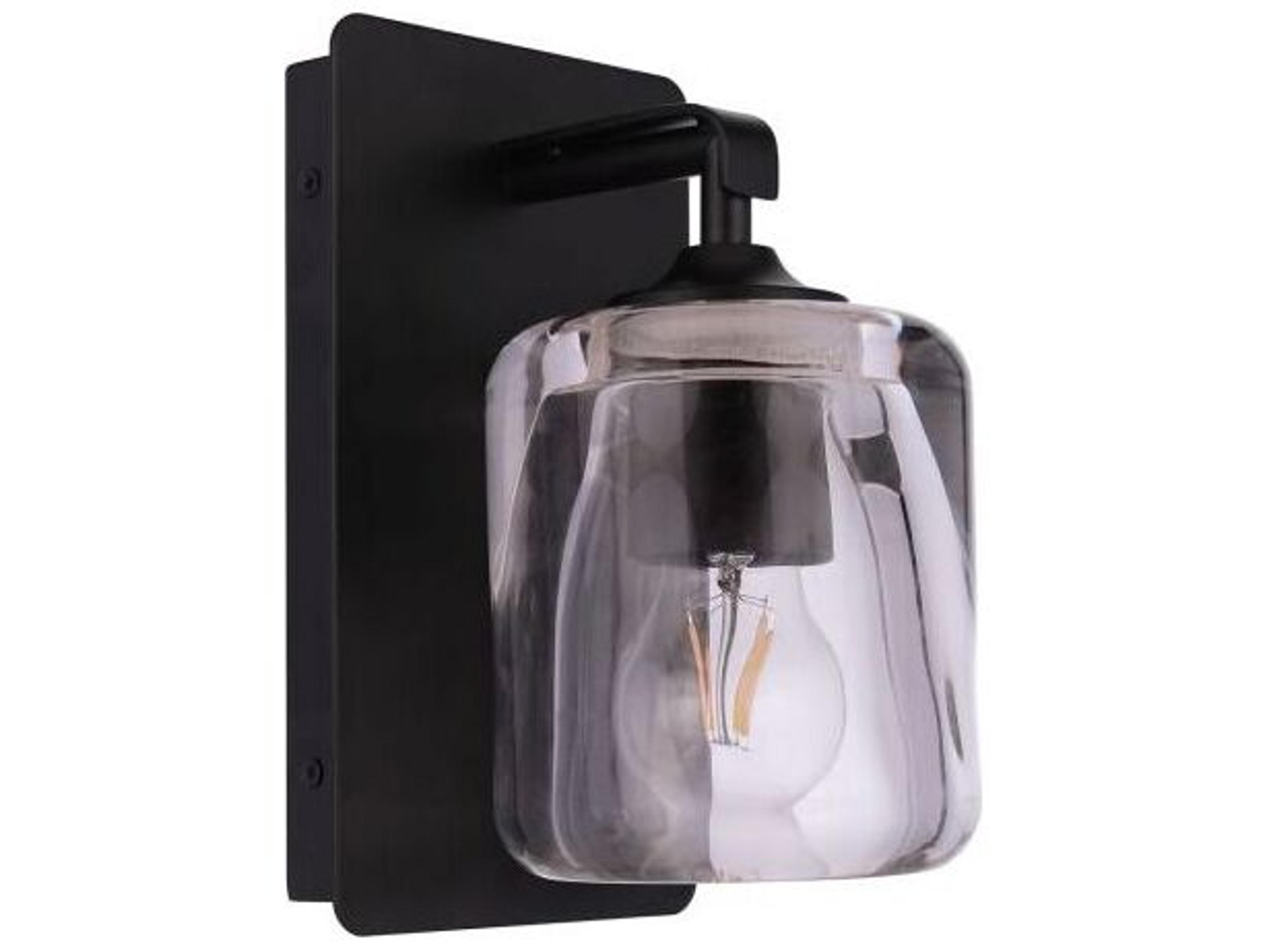 Andie 1-Light Flat Black Wall Sconce