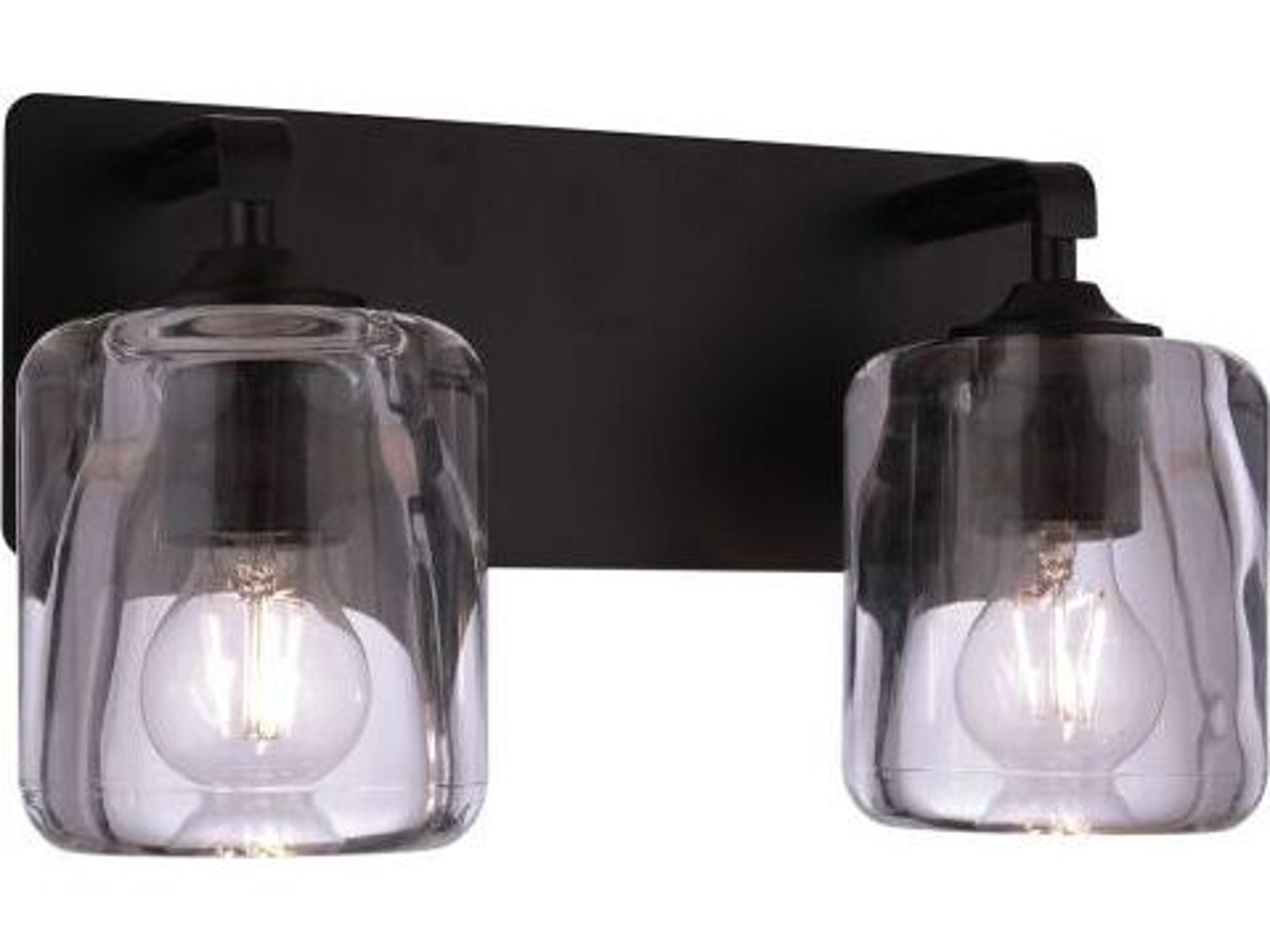 Craftmade Andie 2-Light Flat Black Vanity Light