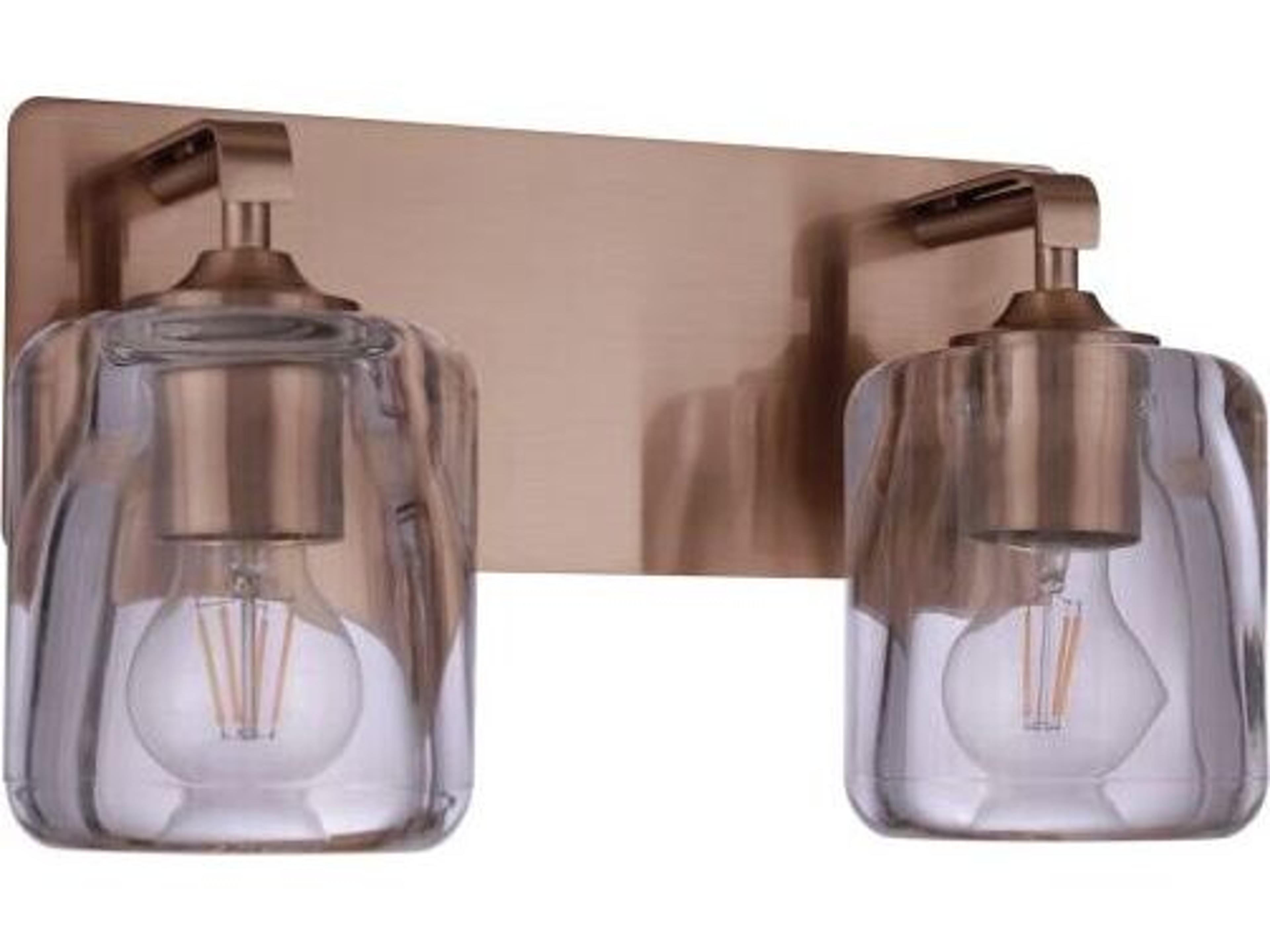 Andie 2-Light Satin Brass Vanity Light