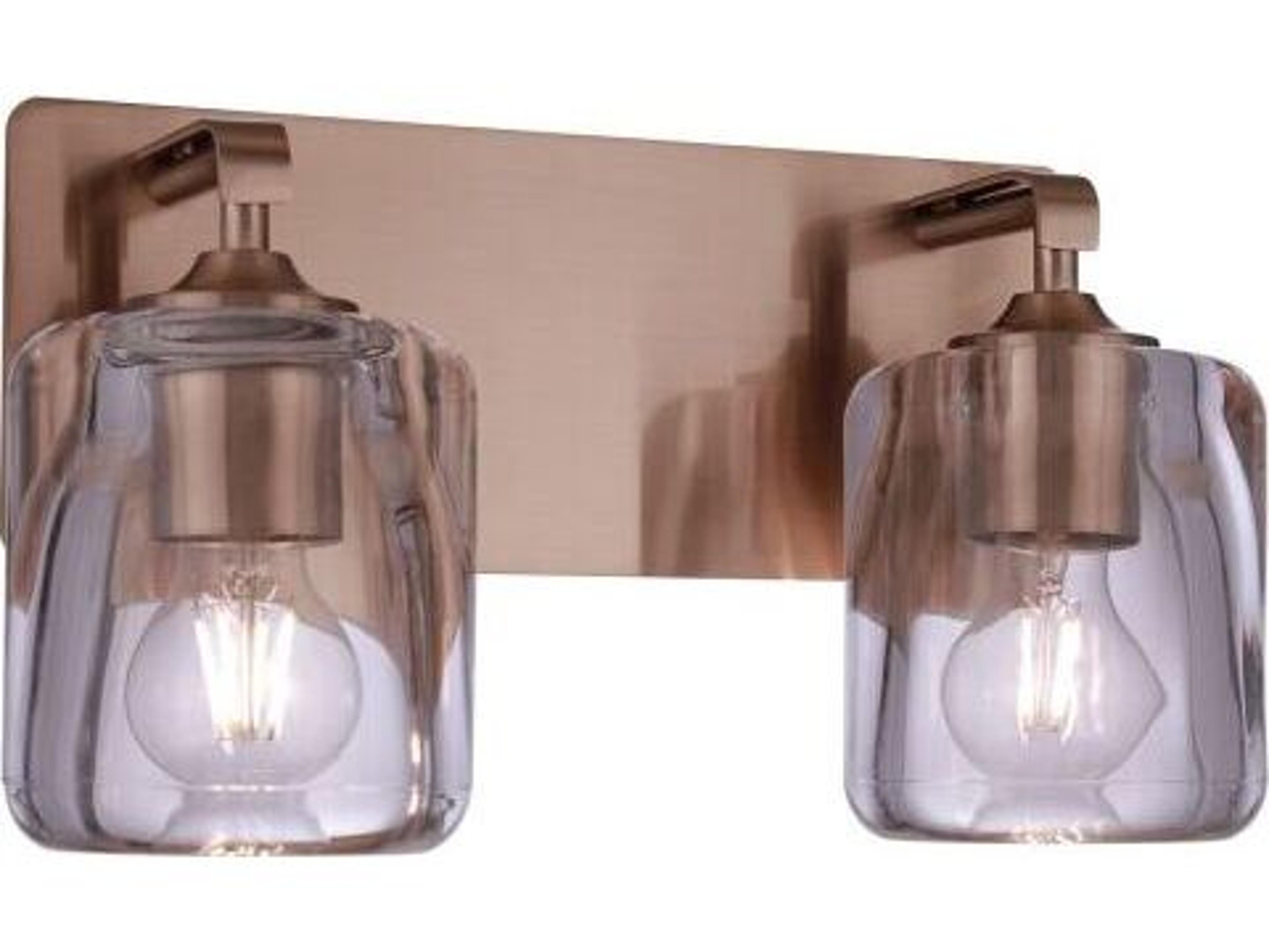 Craftmade Andie 2-Light Satin Brass Vanity Light