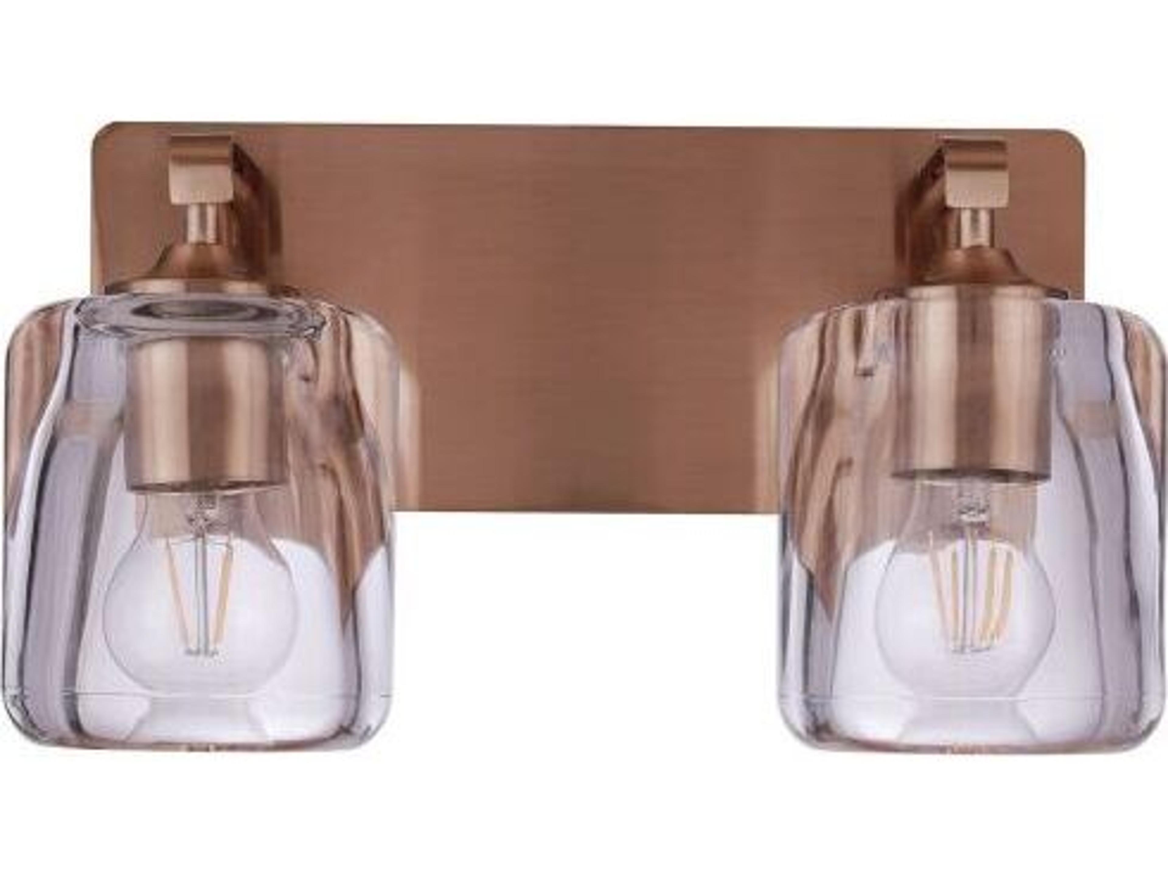 Craftmade Andie 2-Light Satin Brass Vanity Light