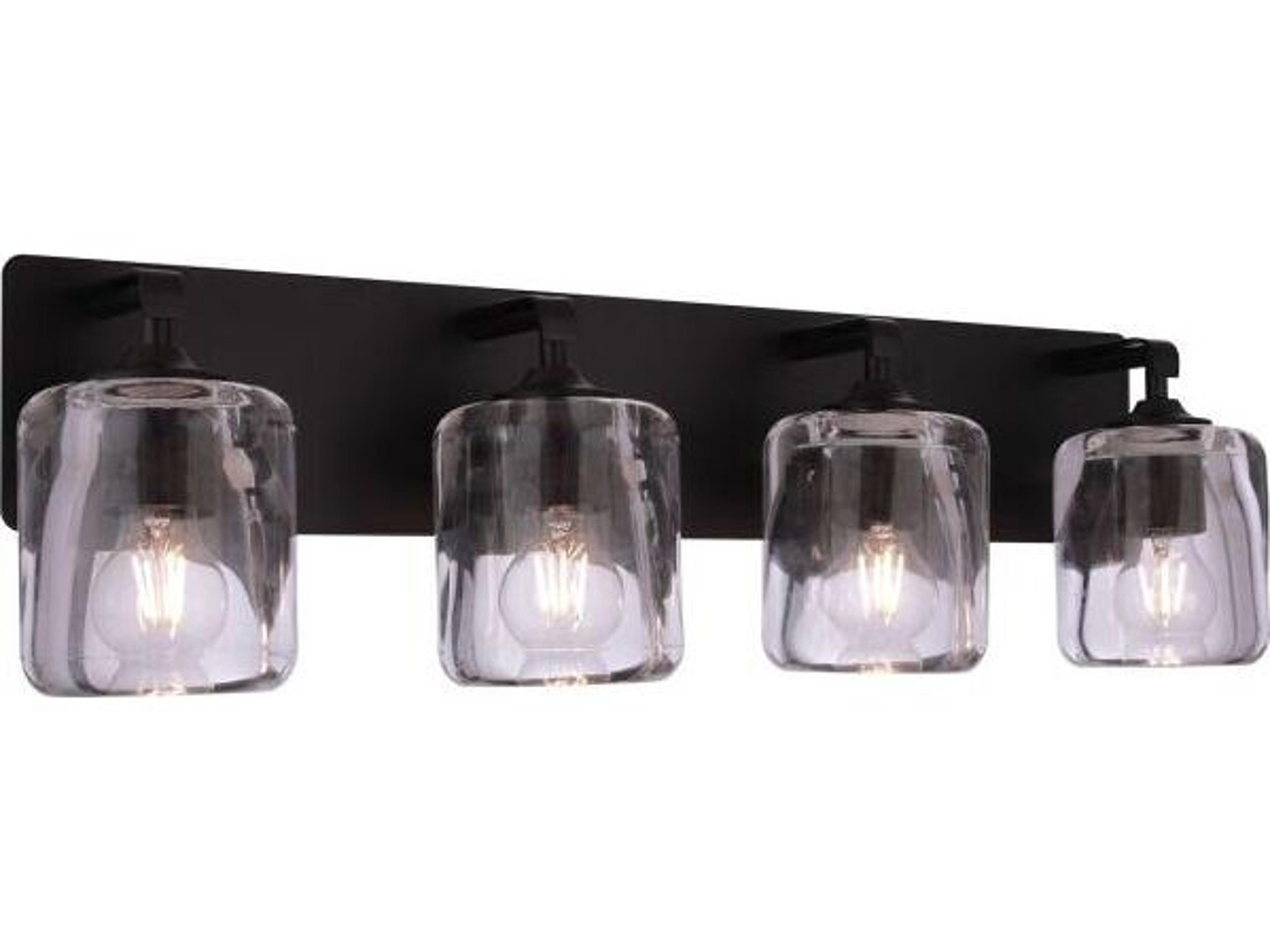 Craftmade Andie 4-Light Flat Black Vanity Light