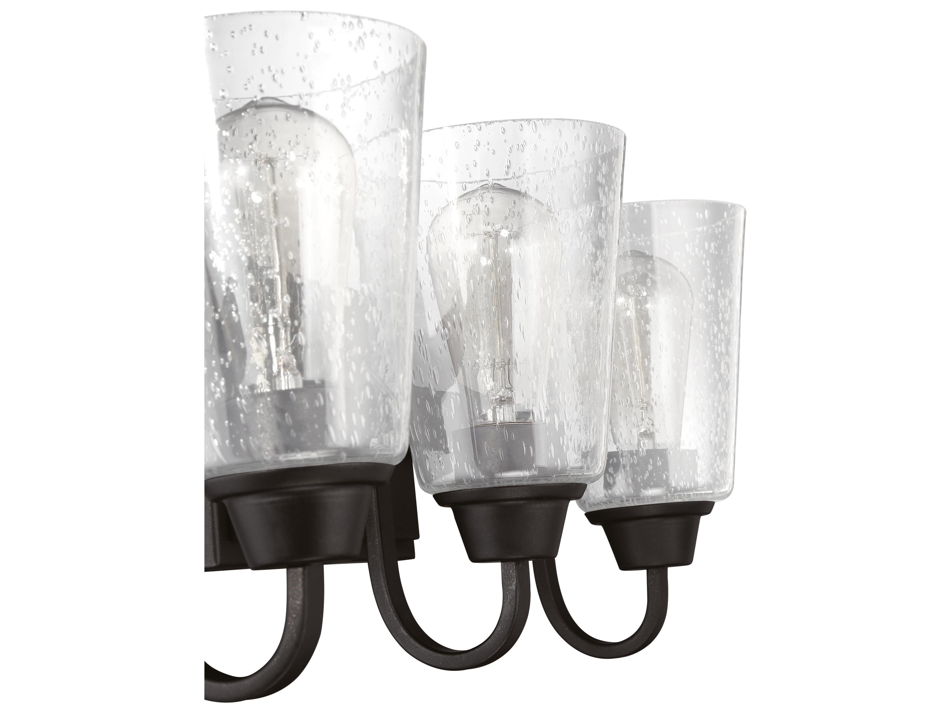 Craftmade Grace 5-Light Espresso Bronze Glass Bell Chandelier