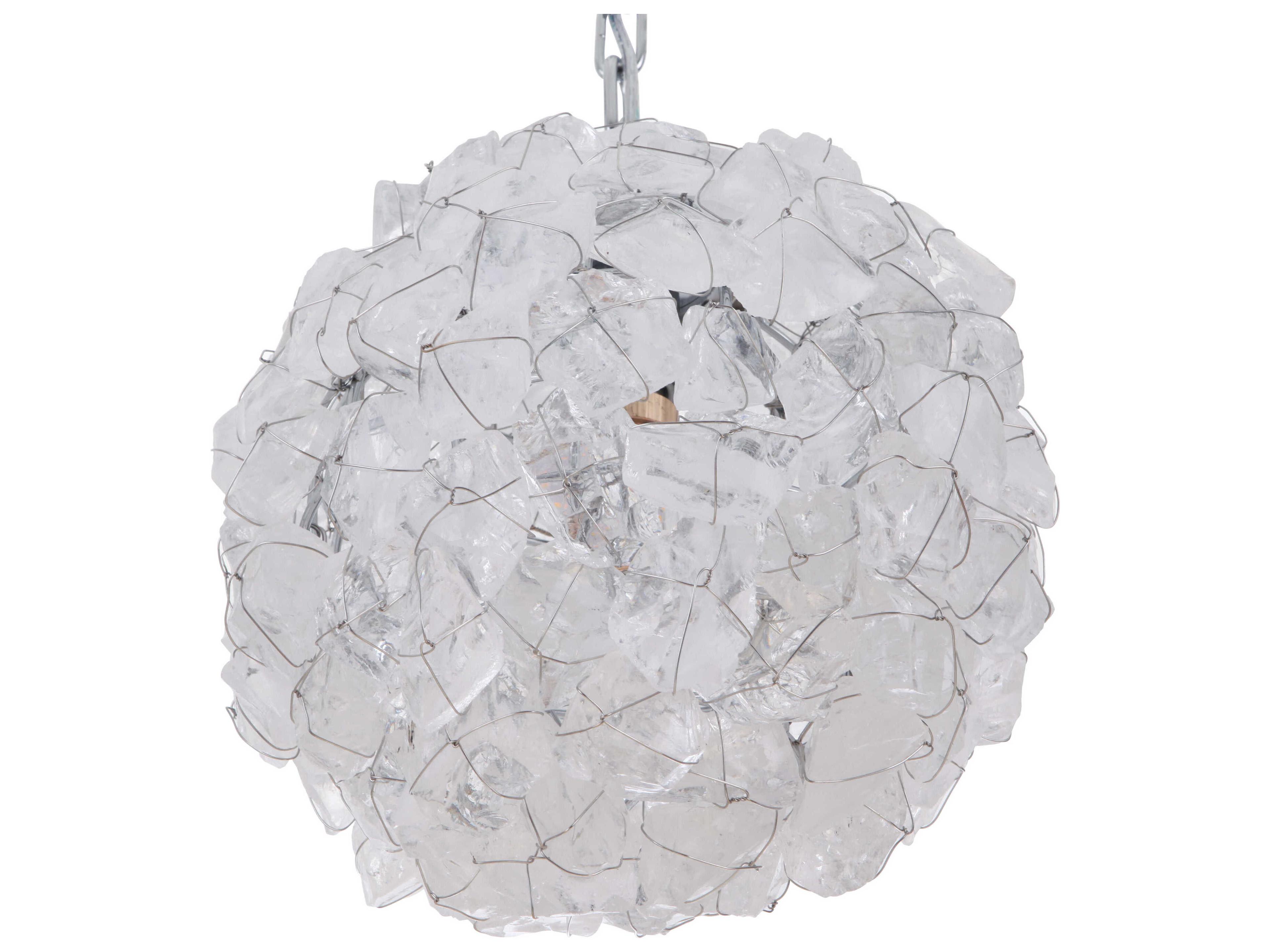 Craftmade Roxx 1-Light Chrome Crystal Globe Round Mini Pendant