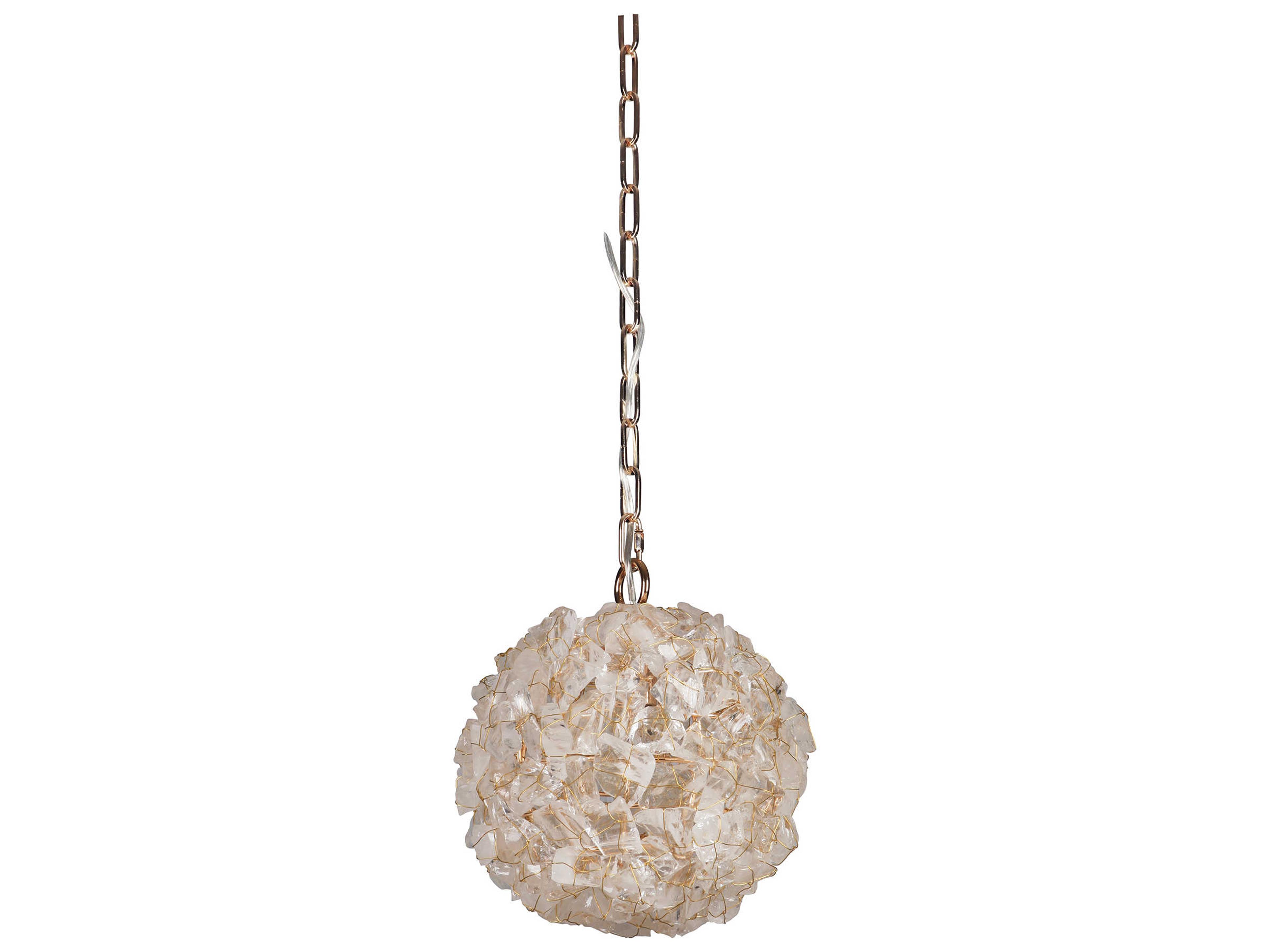 Roxx 1-Light Gilded Clear Crystal Mini Pendant