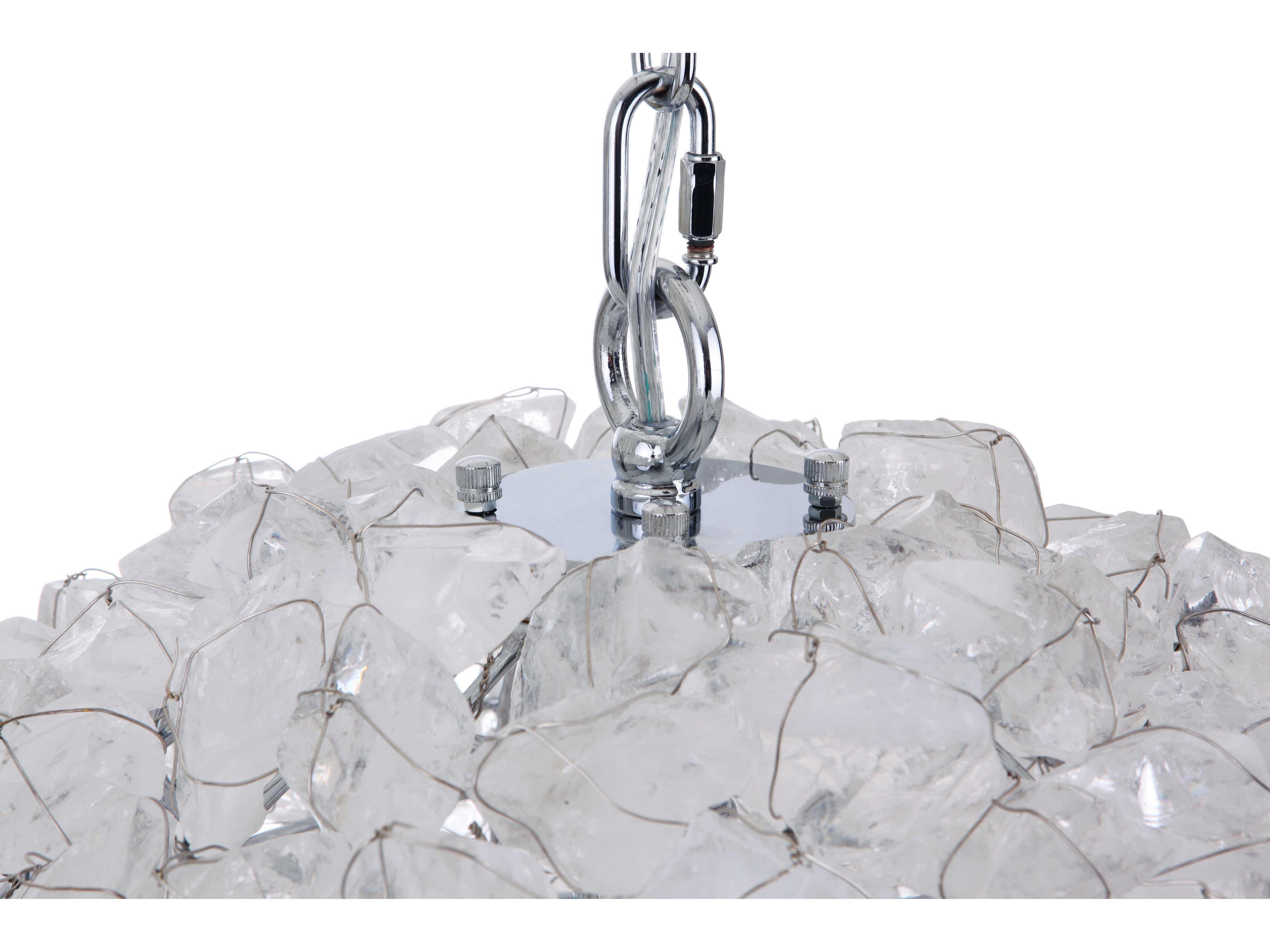 Craftmade Roxx 1-Light Chrome Crystal Globe Round Pendant