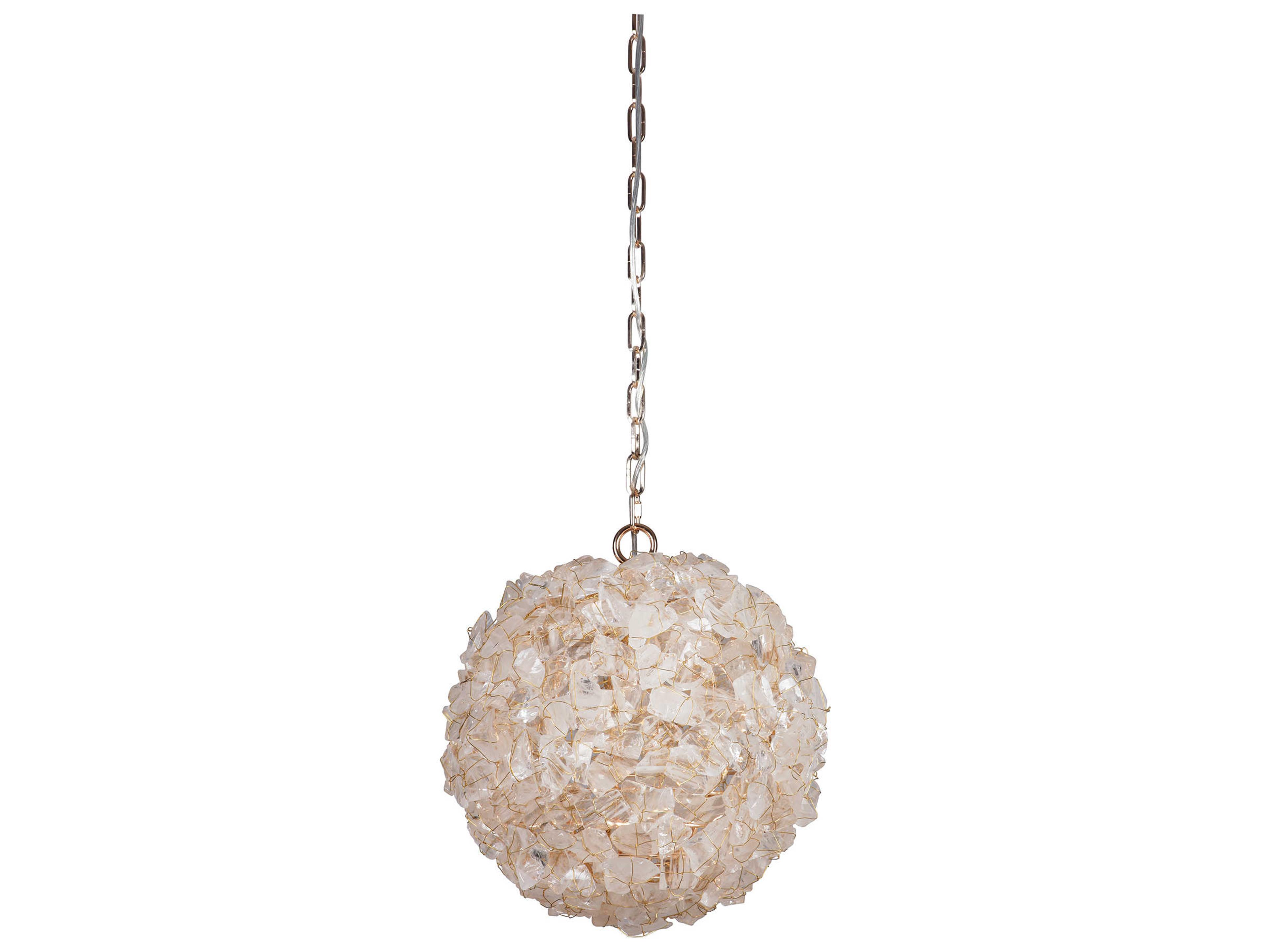 Roxx 1-Light Gilded Clear Crystal Pendant