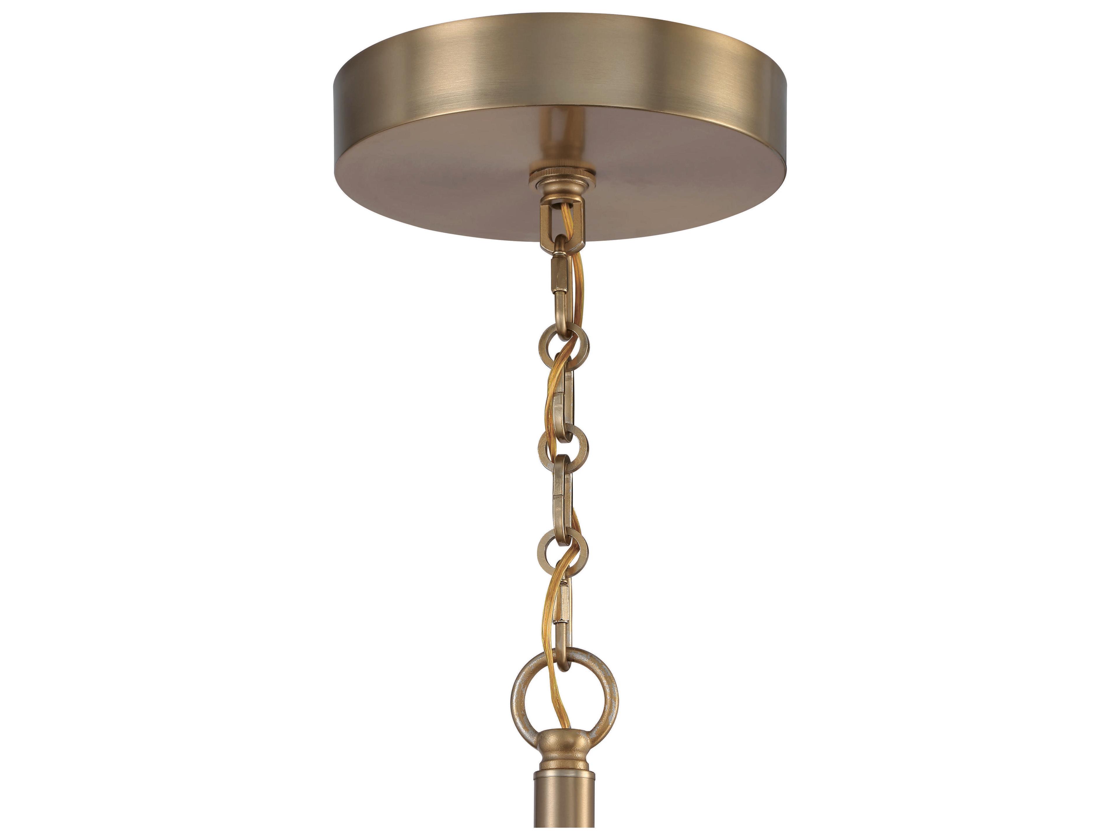 Craftmade Museo 28-Light Satin Brass Glass Tiered Chandelier