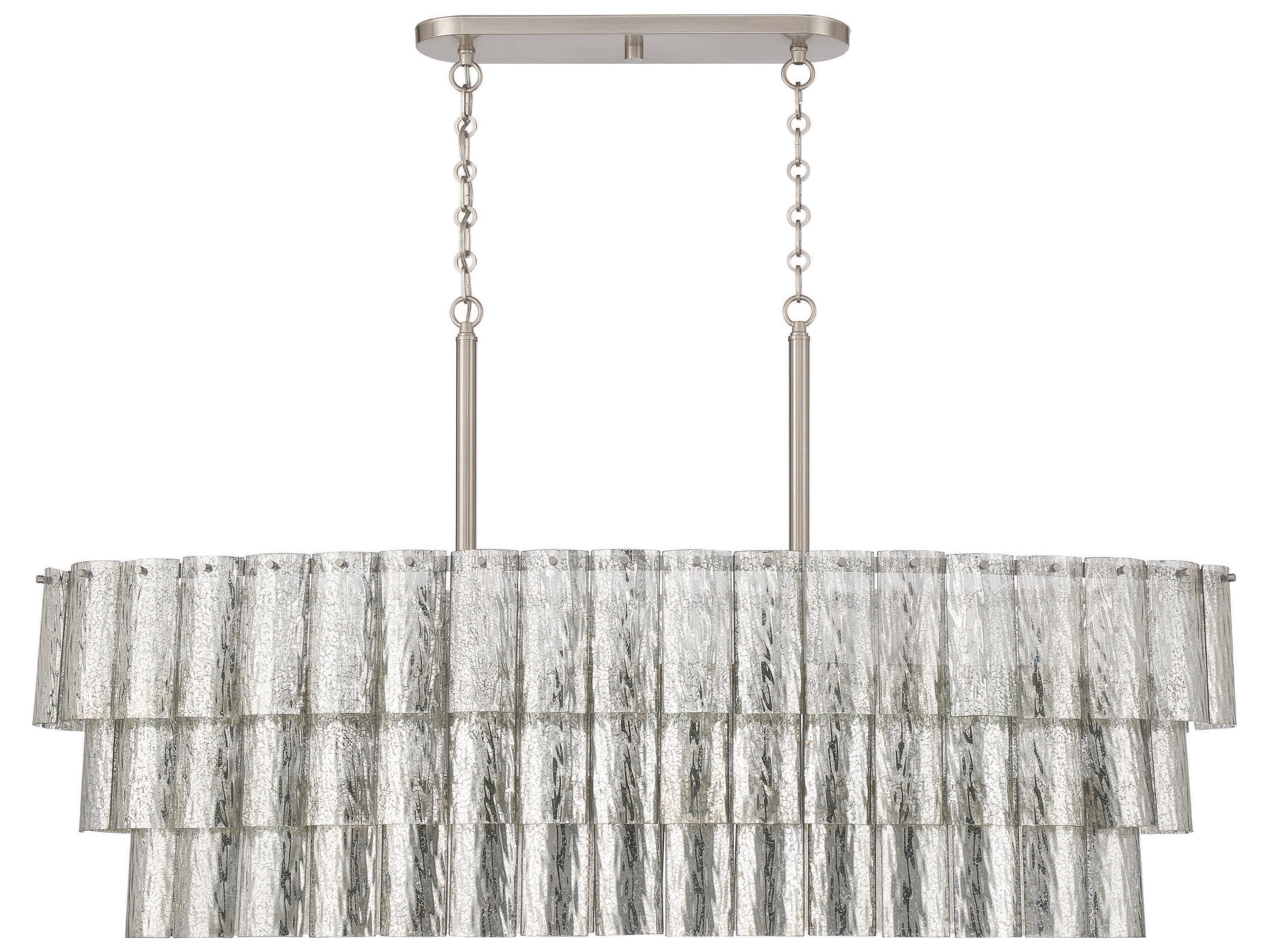 Craftmade Museo 7-Light Brushed Polished Nickel Tiered Island Pendant