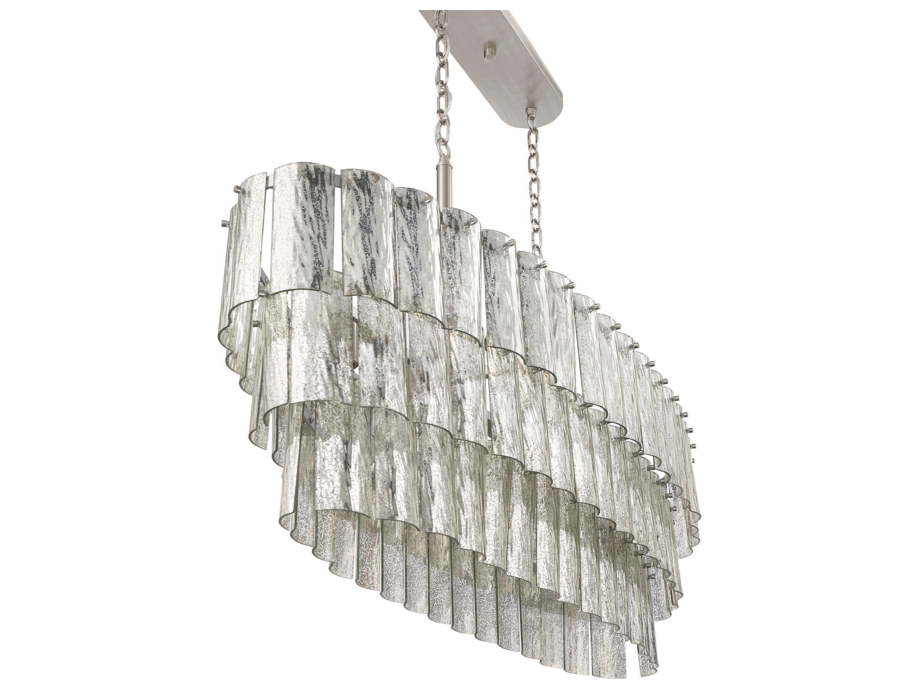 Craftmade Museo 7-Light Brushed Polished Nickel Tiered Island Pendant