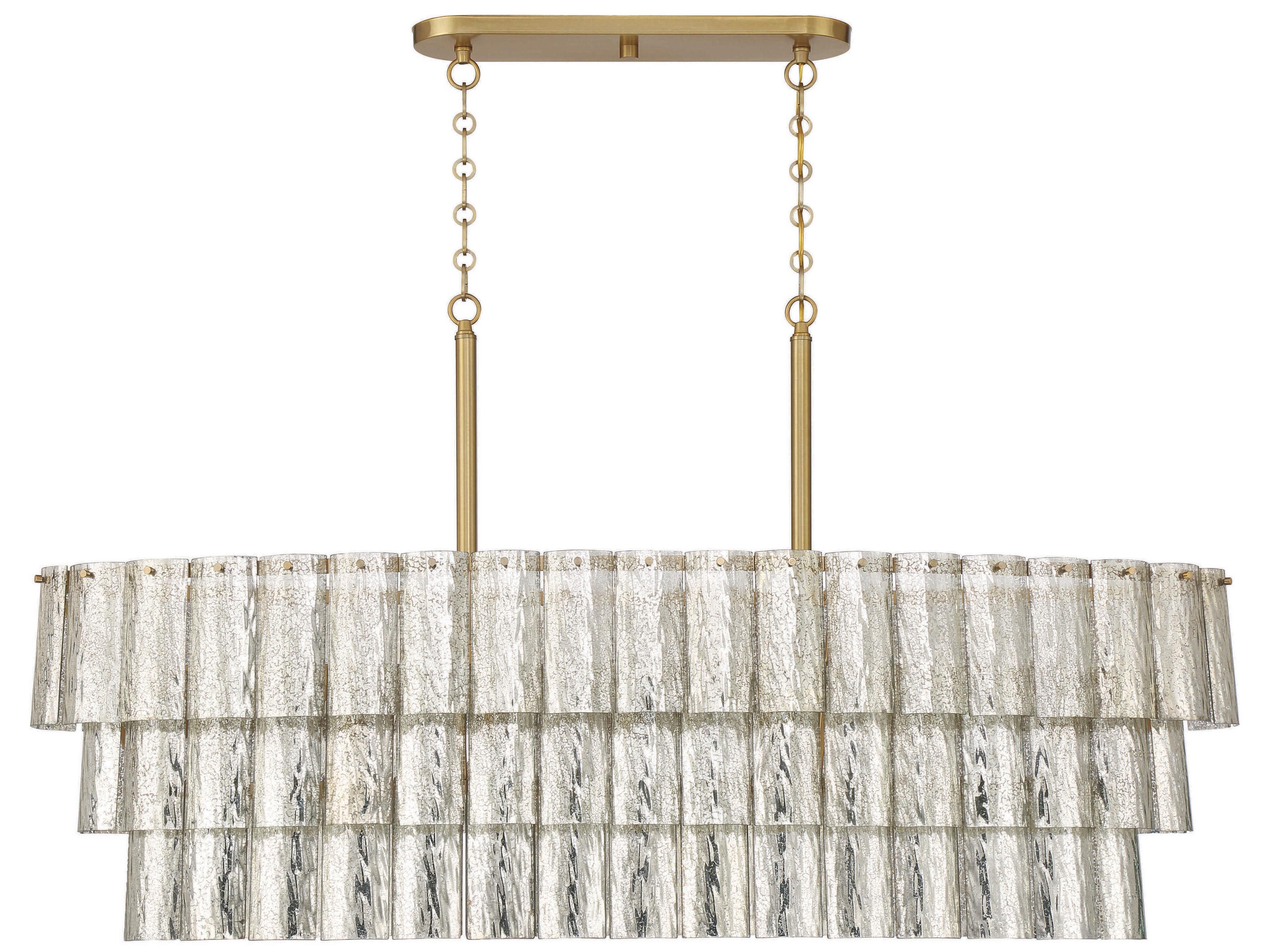 Craftmade Museo 7-Light Satin Brass Tiered Island Pendant