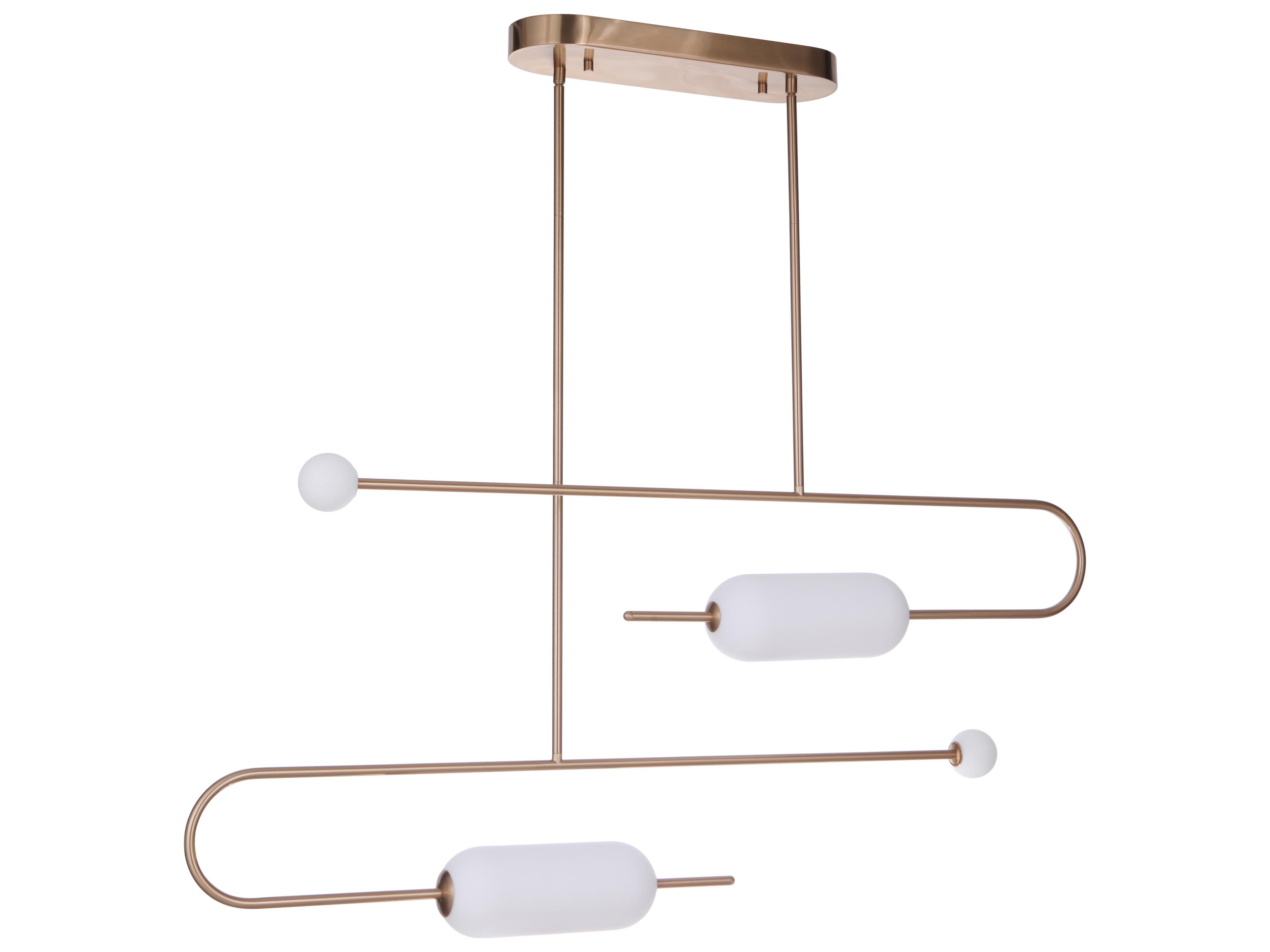 Craftmade Tuli Satin Brass Glass LED Island Pendant